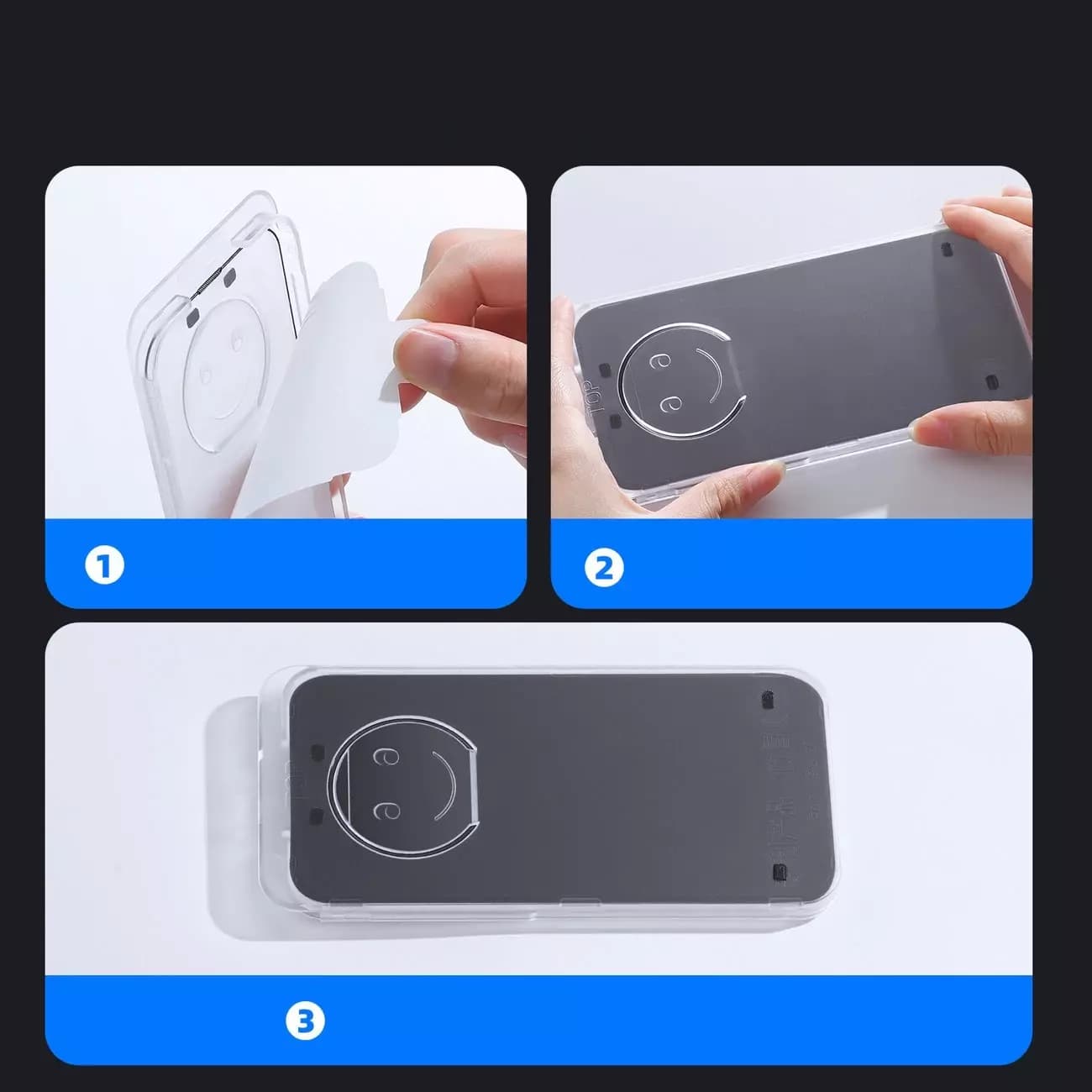 

Joyroom szkło hartowane z zestawem montażowym do iPhone 13/13 Pro 6.1" przezroczysty (JR-PF972)
