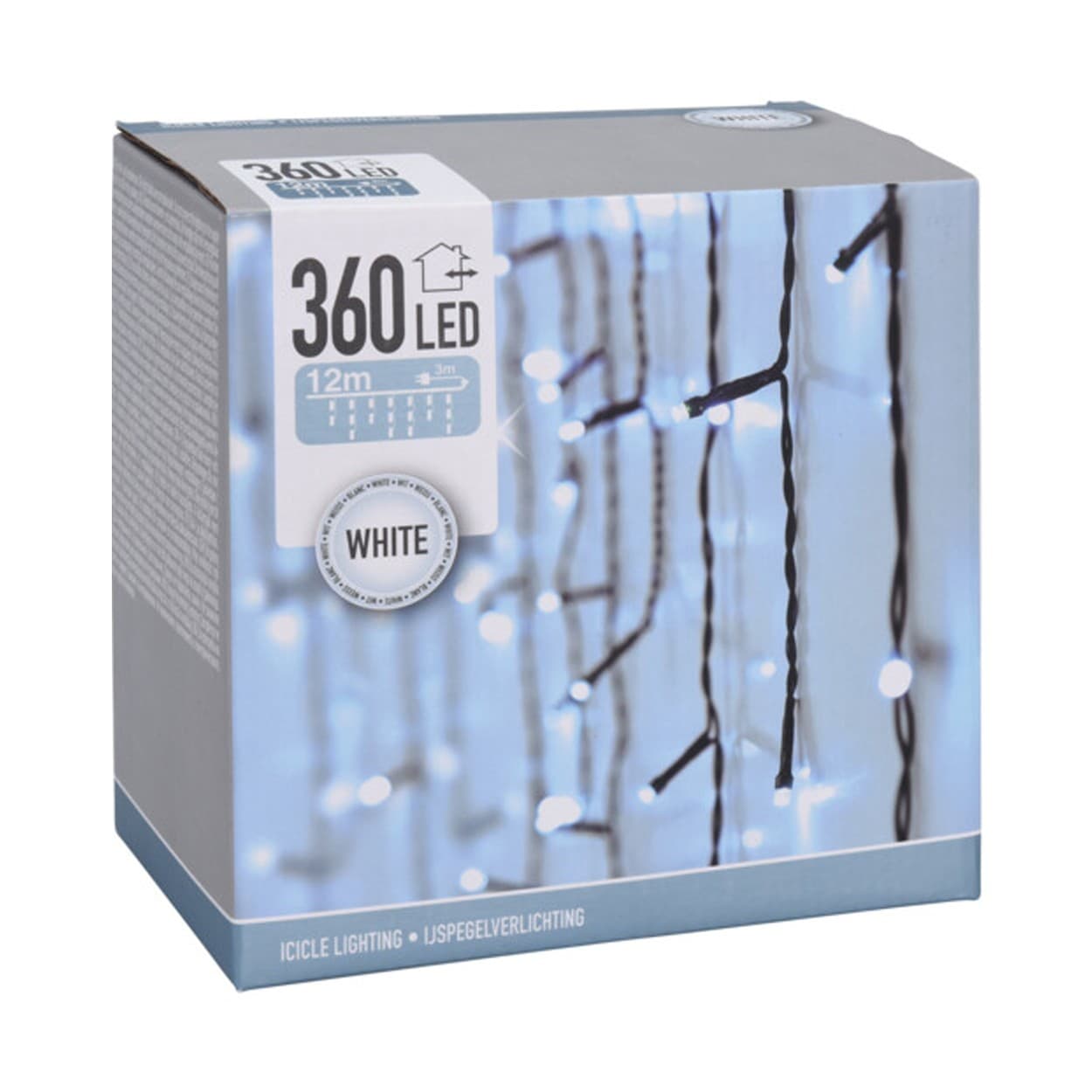 

Lampki Sople 360 led białe zimne