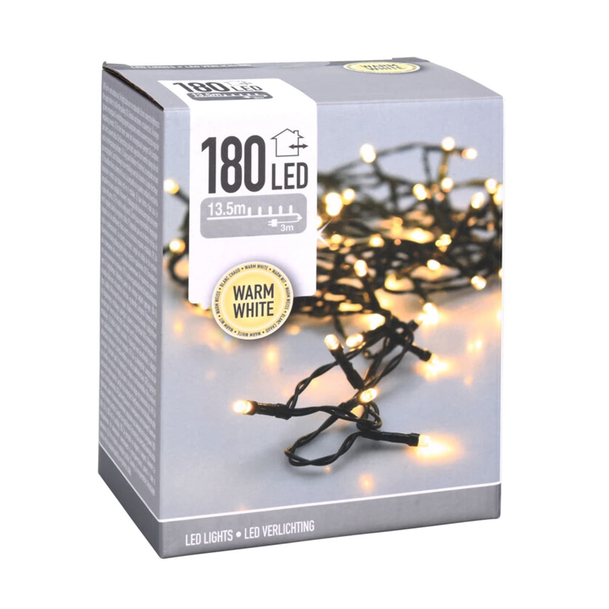 

Lampki choinkowe 180 led ciepły biały