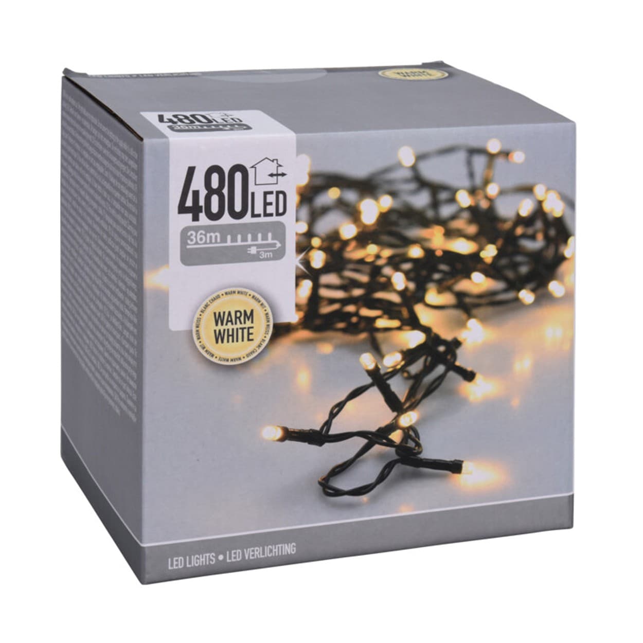 

Lampki choinkowe 480 led ciepły biały