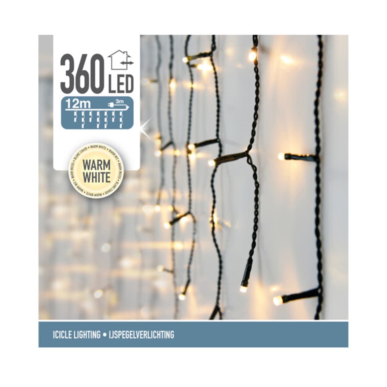 

Lampki Sople 360 led ciepły biały