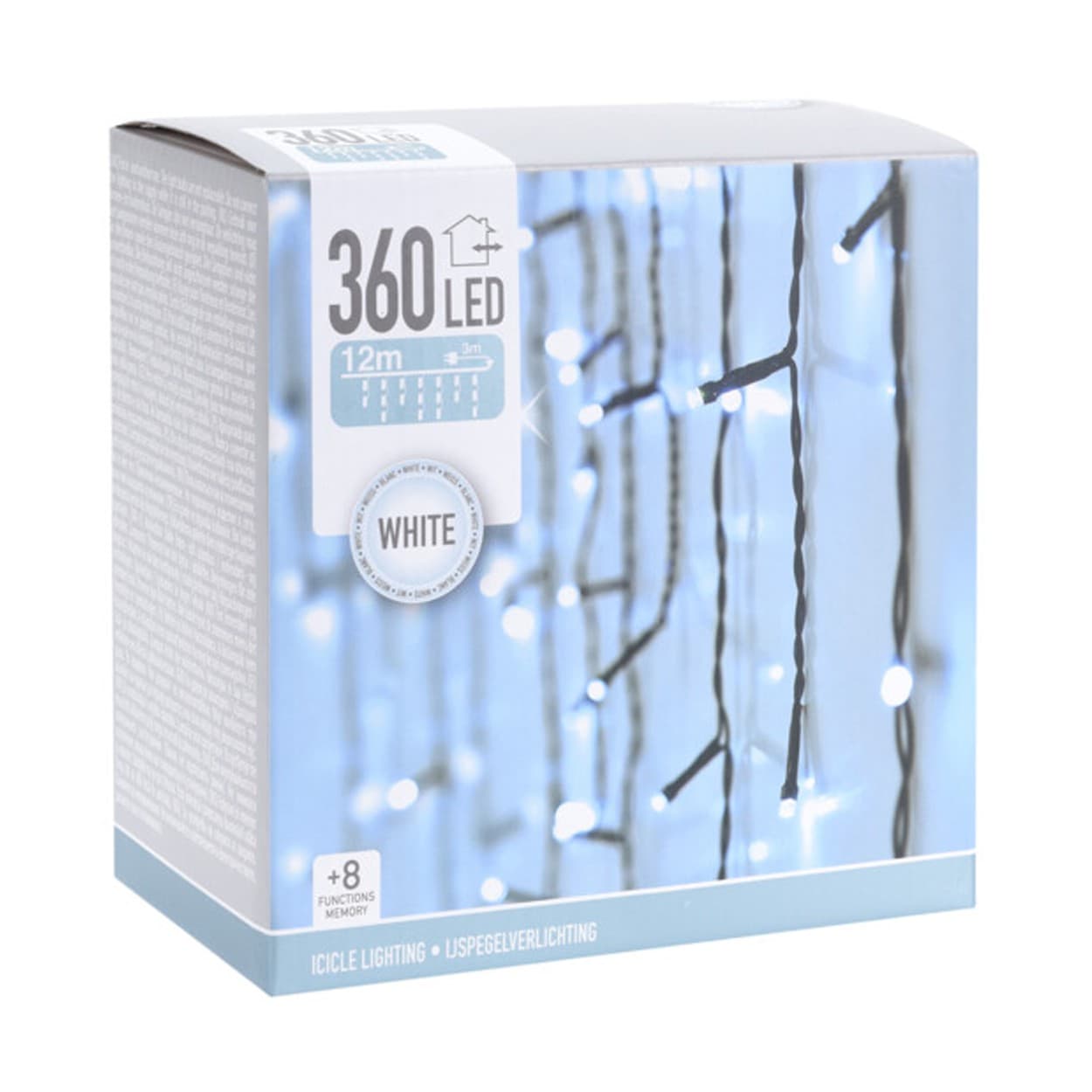 

Lampki Sople 360 led zimne białe