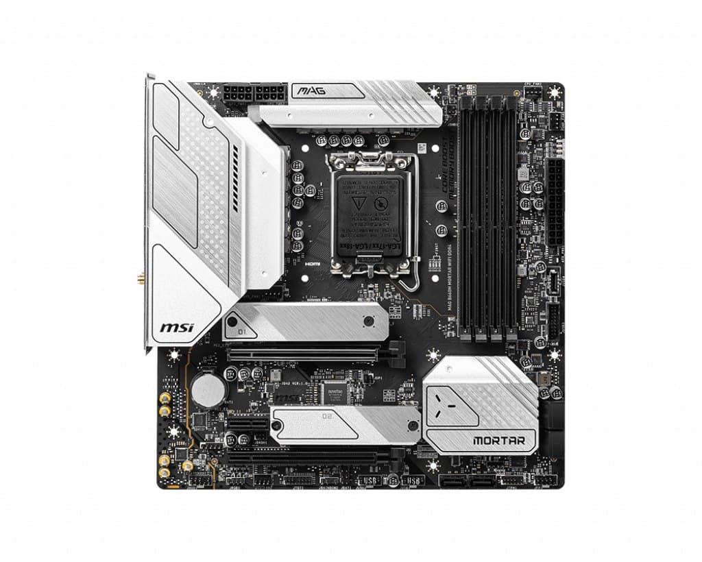 

MSI MAG B660M MORTAR WIFI DDR4 Processor family Intel, Processor socket LGA1700, DDR4 DIMM, Memory slots 4, Supported hard disk