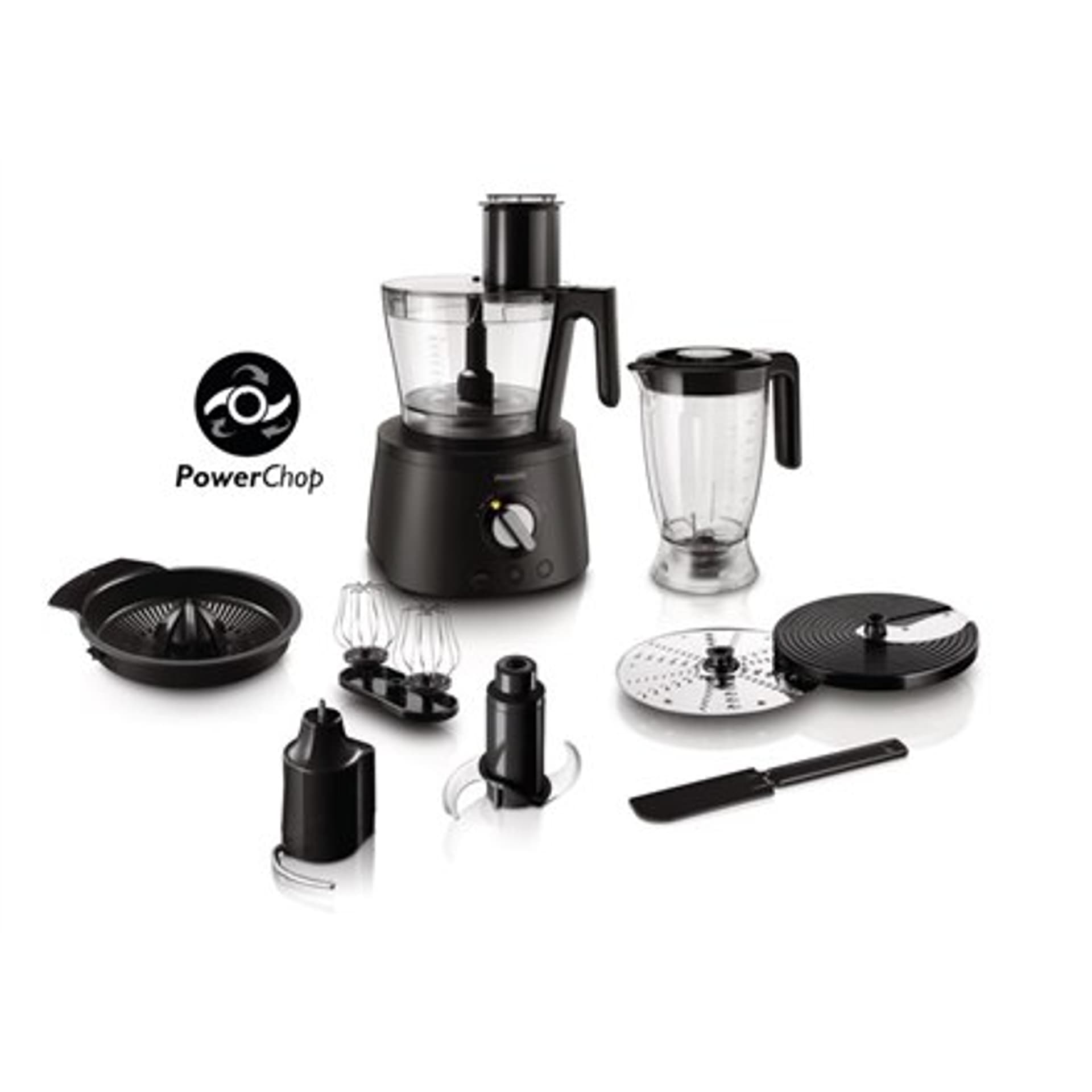 

Philips Avance Collection Food processor Black, 1000 W, Number of speeds 12, 2.2 L