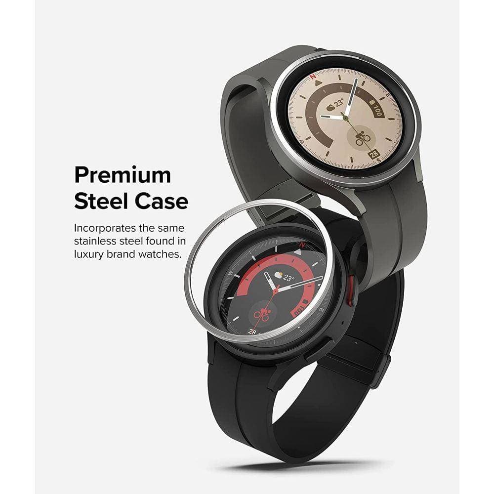 

Nakładka GALAXY WATCH 5 PRO (45MM) Ringke Bezel Styling Stainless Silver, 45mm) ringke bezel styling stainless silve