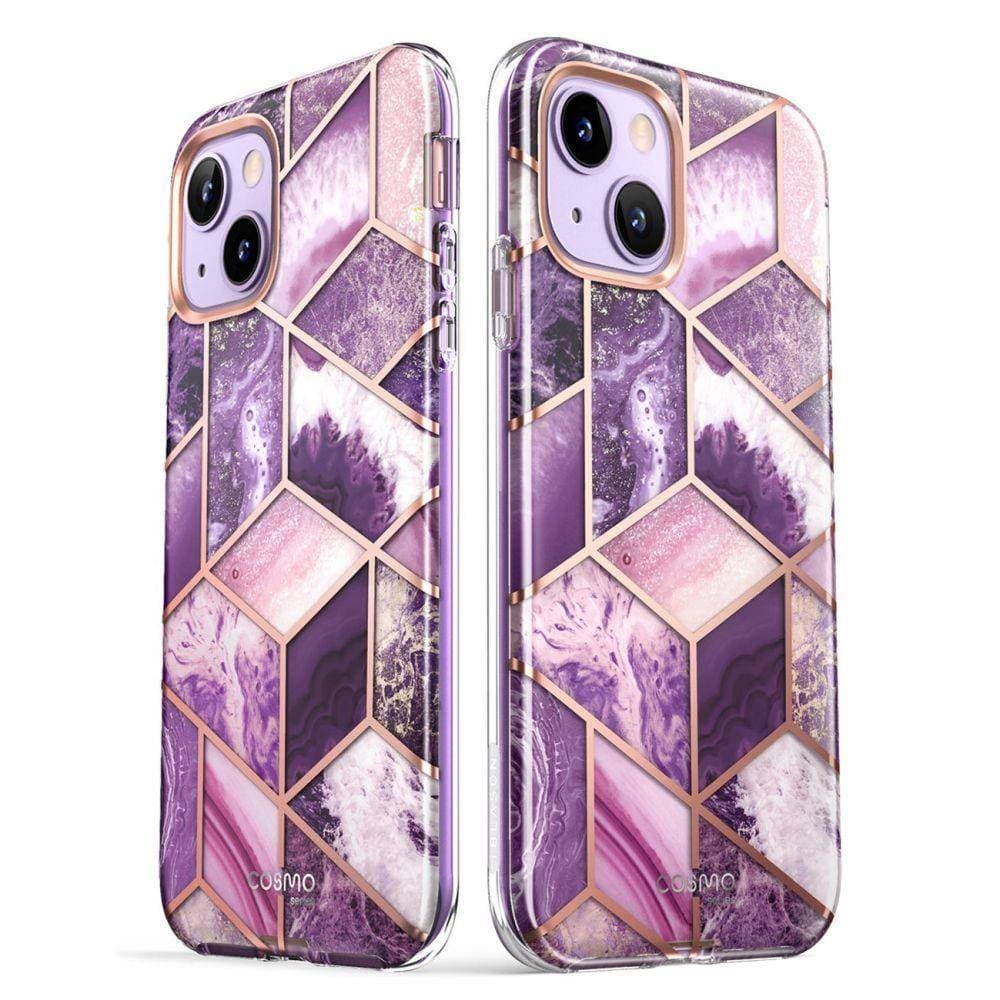 

Oryginalne Etui IPHONE 14 PLUS Supcase Cosmo Marble fioletowe