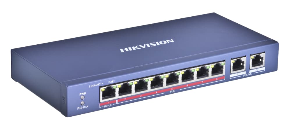 

Przełącznik HIKVISION DS-3E0310HP-E 2x 10/100/1000