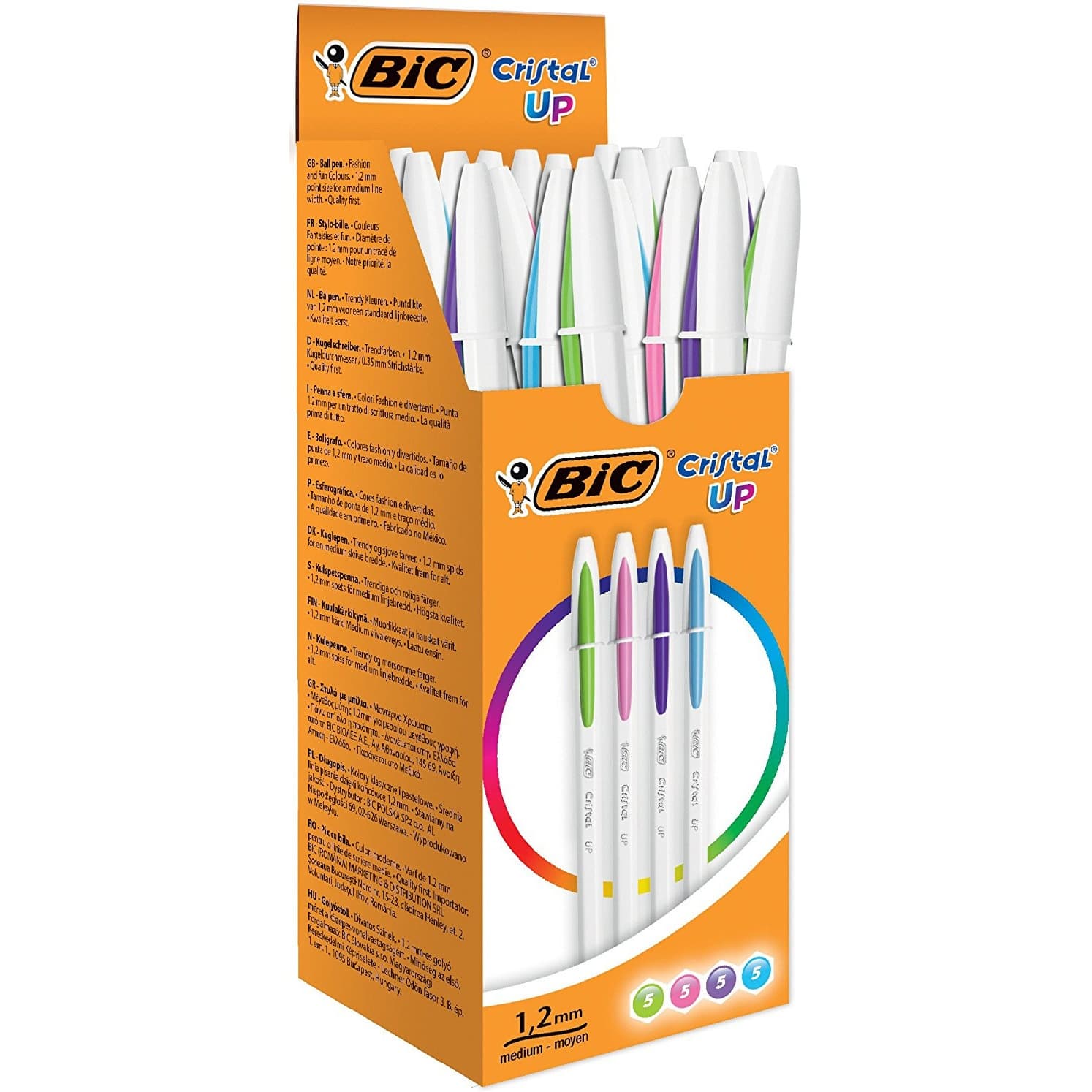 

Długopis CRISTAL UP mix kolorów (20sztuk) BIC 950446, 20sztuk) bic 95044