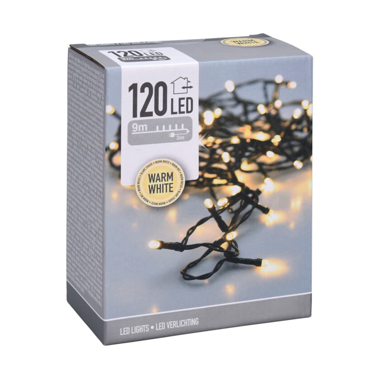 

Lampki choinkowe 120 led ciepły biały