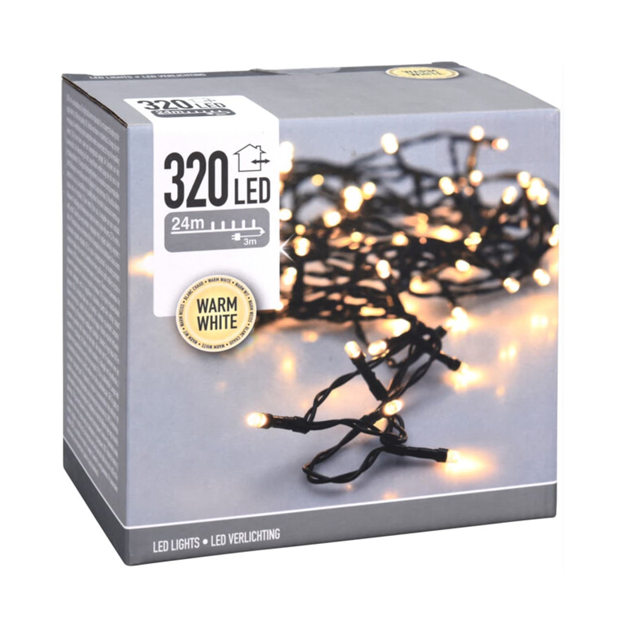 

Lampki choinkowe 320 led ciepły biały
