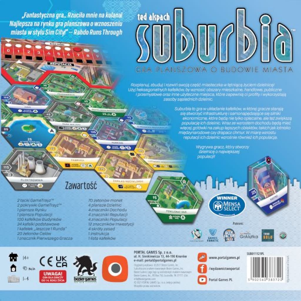 

GRA SUBURBIA podstawa - PORTAL GAMES