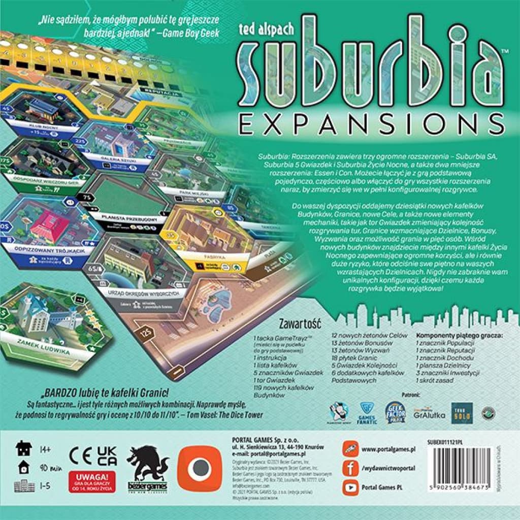 

GRA SUBURBIA: ROZSZERZENIA dodatek - PORTAL GAMES