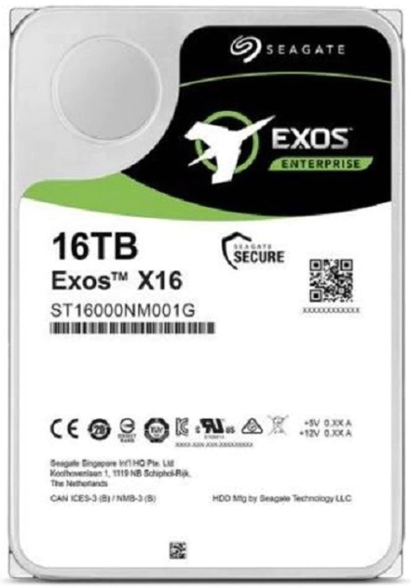 

Dysk twardy SEAGATE Exos X16 16 TB 3.5" ST16000NM001G