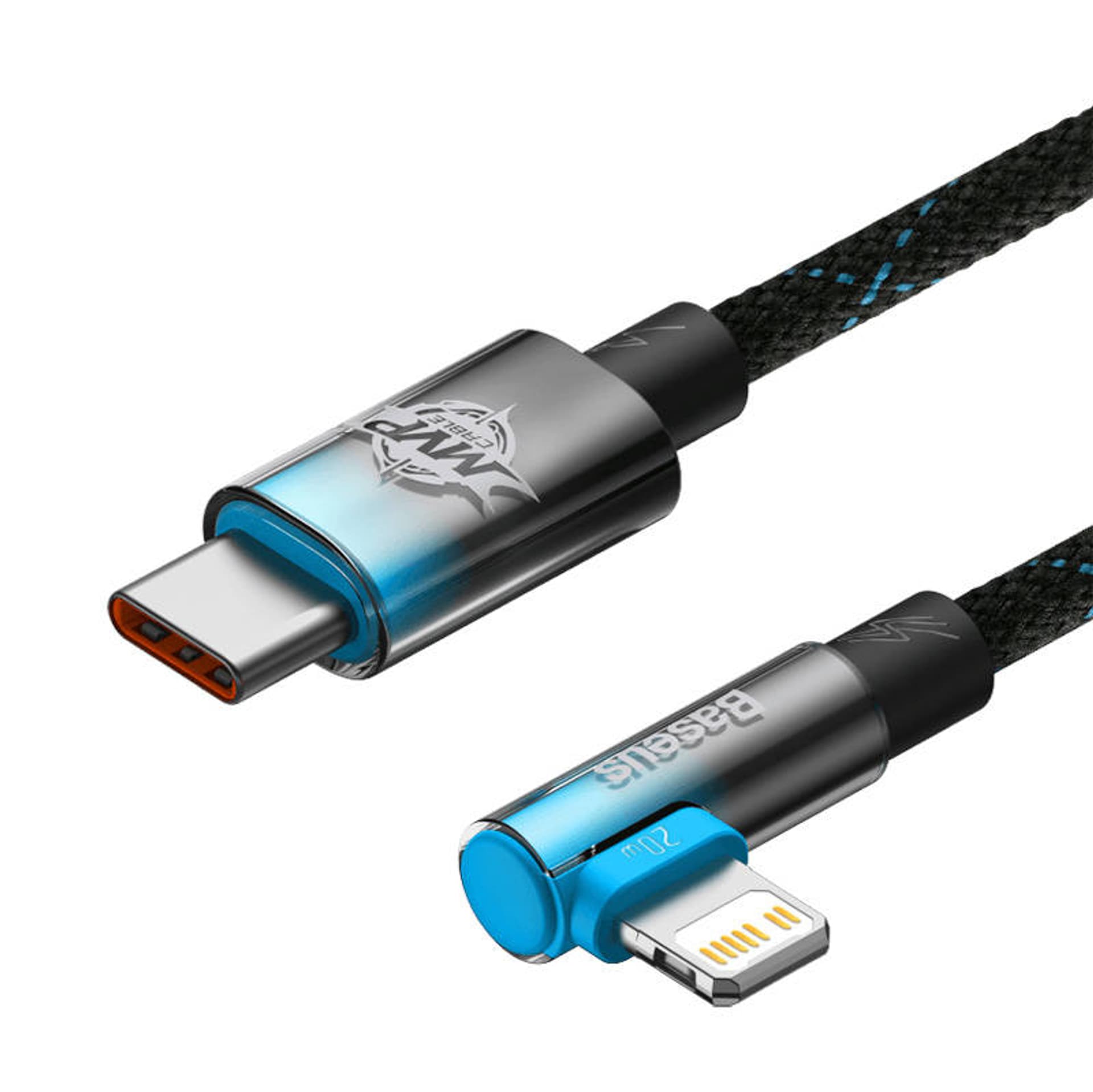 

Kabel USB-C do Lightning Baseus MVP 20W 2m (czarno-niebieski)