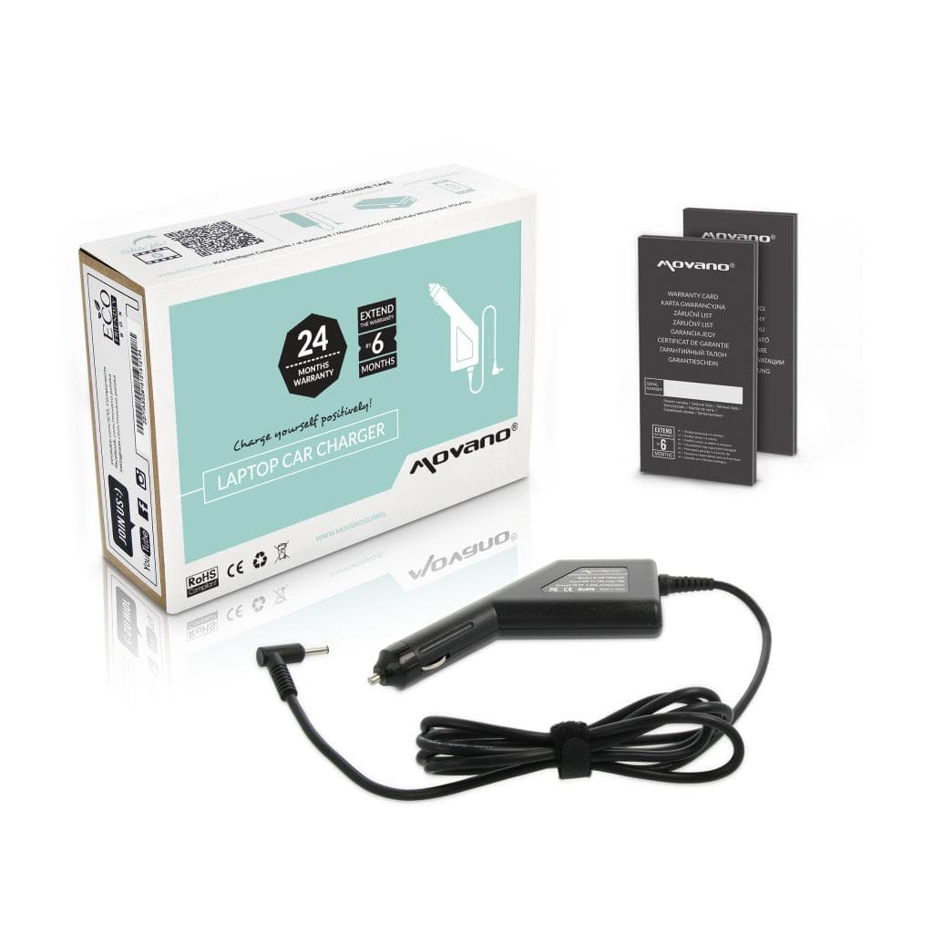 

Zasilacz samochodowy Movano 19.5v 3.33a (4.5x3.0 pin) 65W do HP, 4.5x3.0 pin) 65w do h