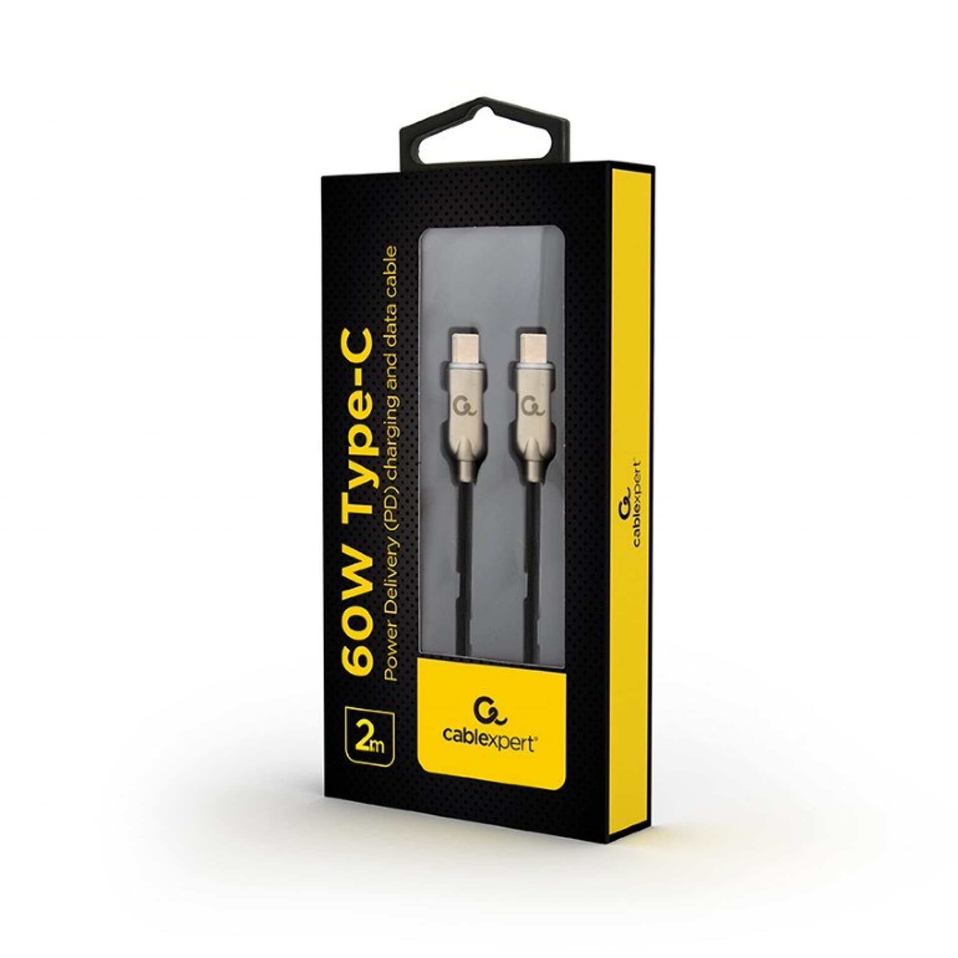 

GEMBIRD KABEL USB TYPE-C M/M POWER DELIVERY (PD) ŁADOWANIE/DANE, 60W, 2M, CZARNY, Pd) ładowanie/dane/60w/2m/czarn