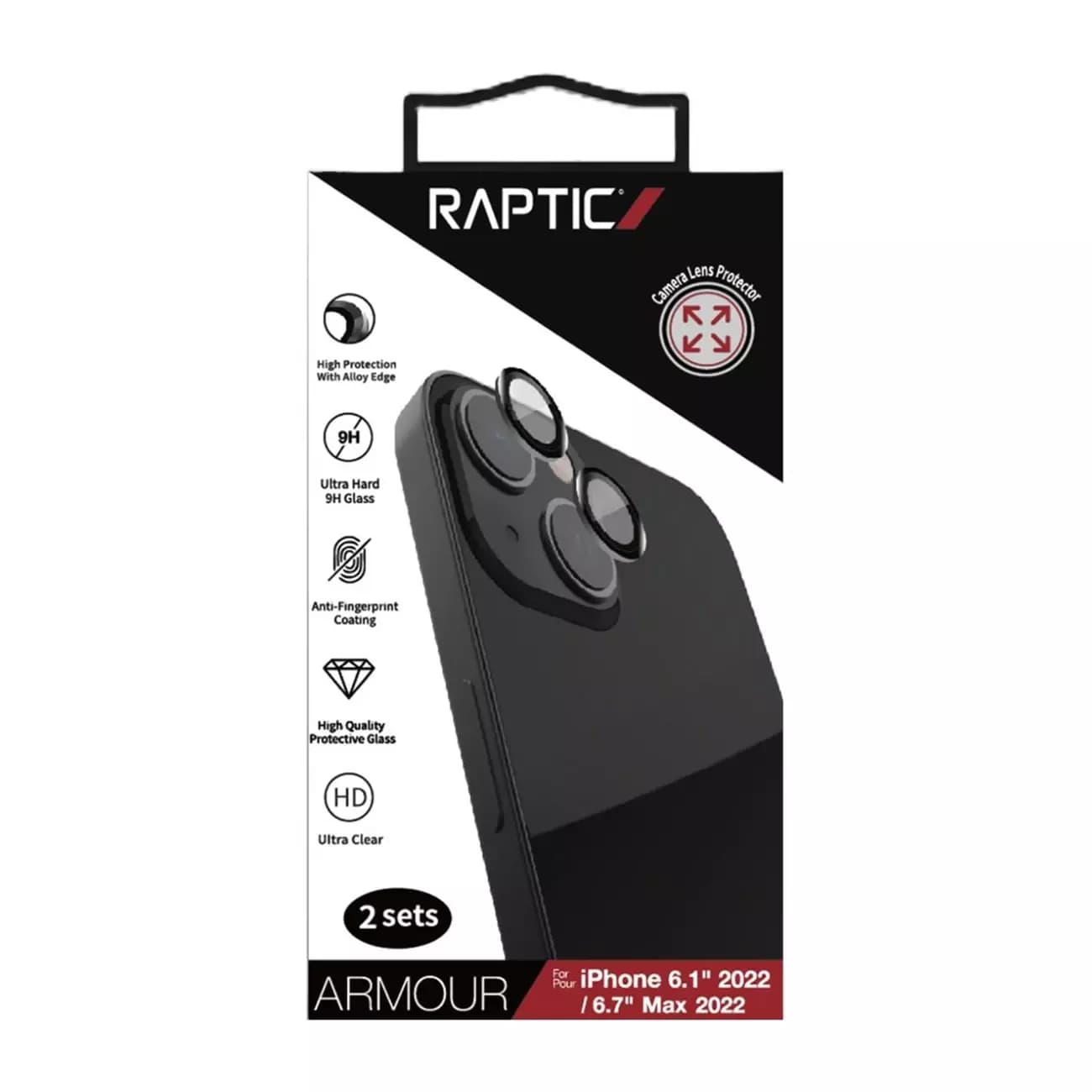 

Raptic X-Doria Armour Camera Glass szkło hartowane iPhone 14 / 14 Plus na tylny aparat