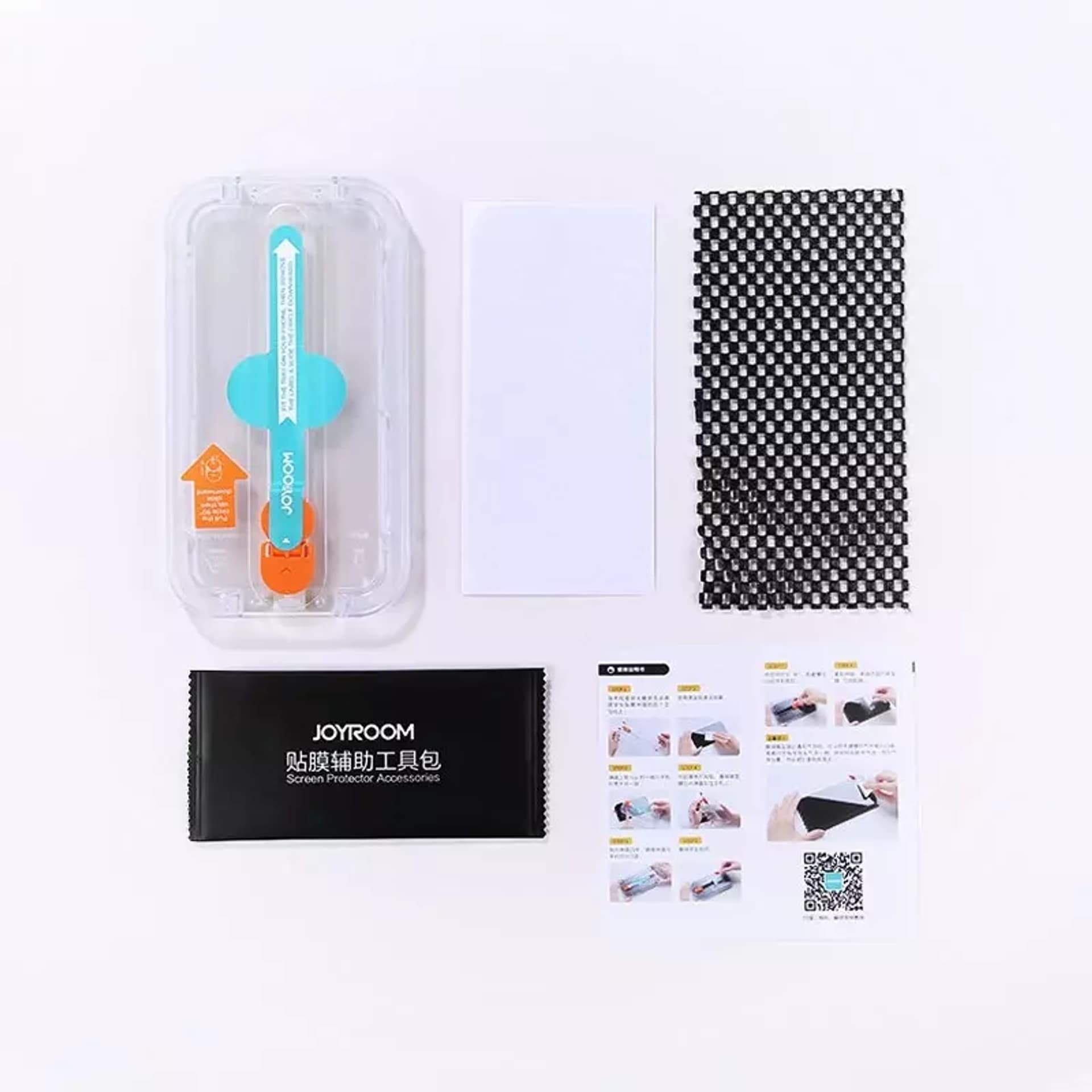 

Joyroom szkło hartowane z zestawem montażowym do iPhone 13 i 13 Pro 6,1" przezroczysty (JR-PF932)