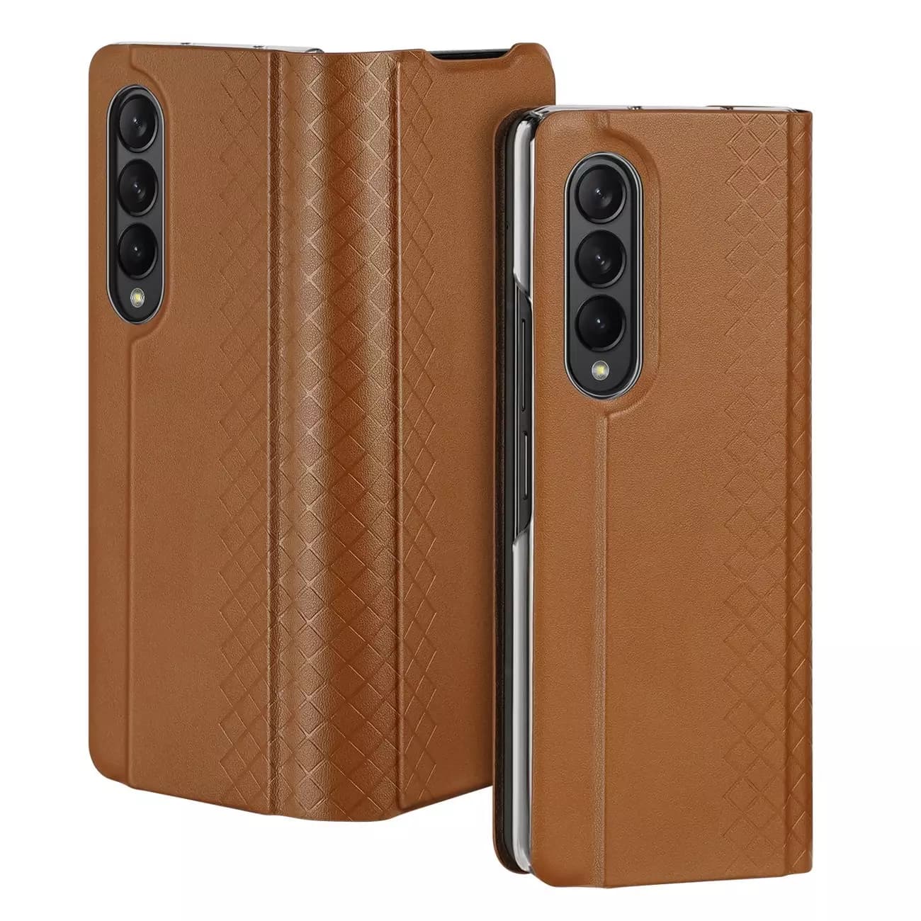 

Dux Ducis Bril etui Samsung Galaxy Z Fold4 z klapką portfel podstawka brązowy