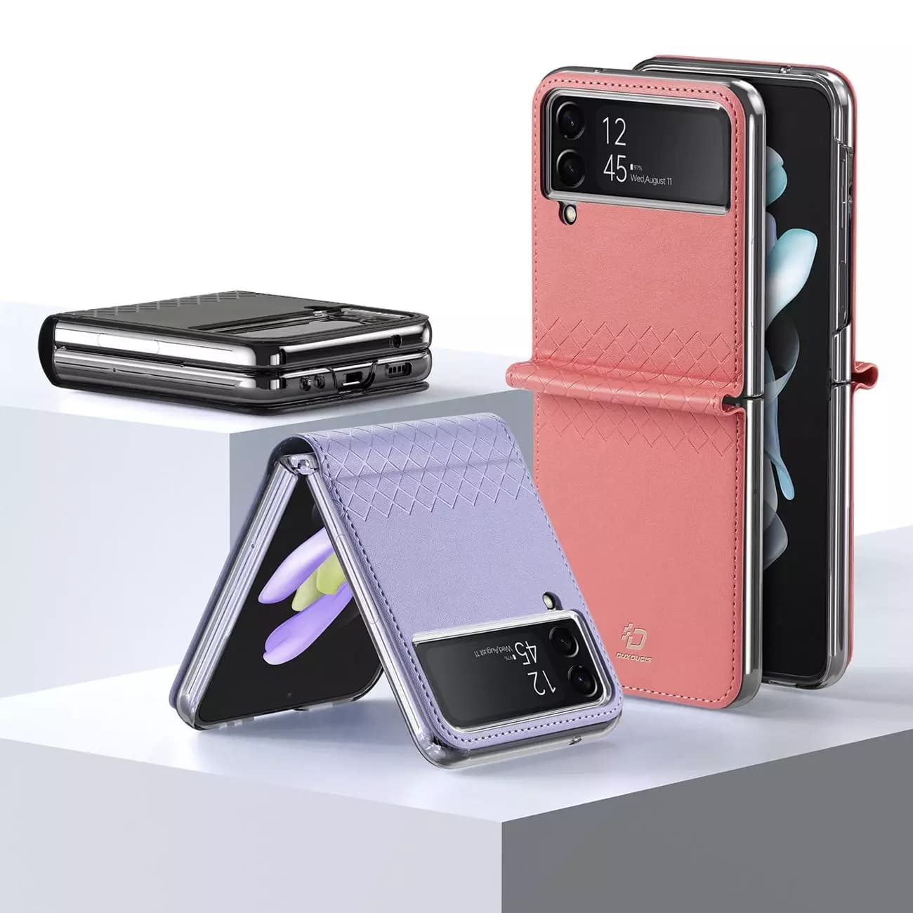 

Dux Ducis Bril etui Samsung Galaxy Z Flip4 z klapką portfel pokrowiec na tył brązowy