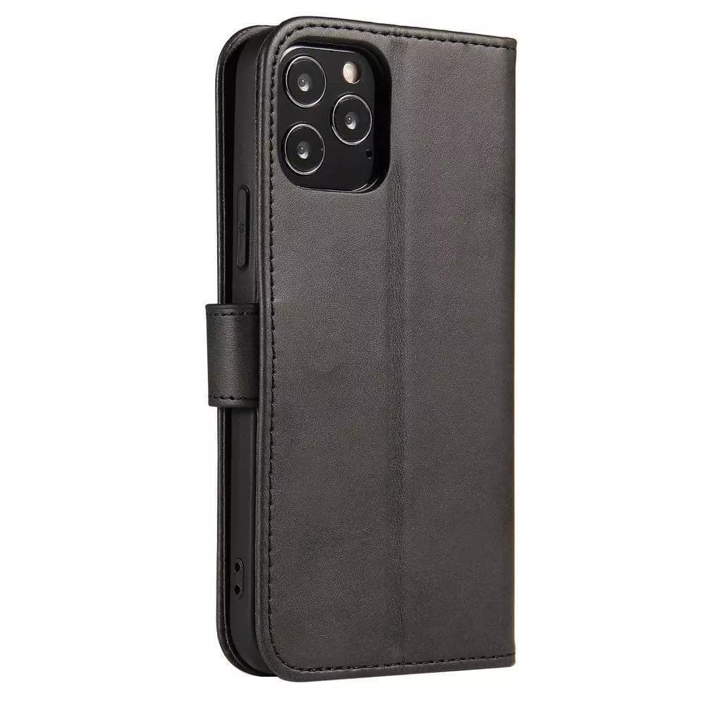 

Magnet Case elegancki futerał etui pokrowiec z klapką i funkcją podstawki Samsung Galaxy A03s (166,5) czarny, 166.5) czarn