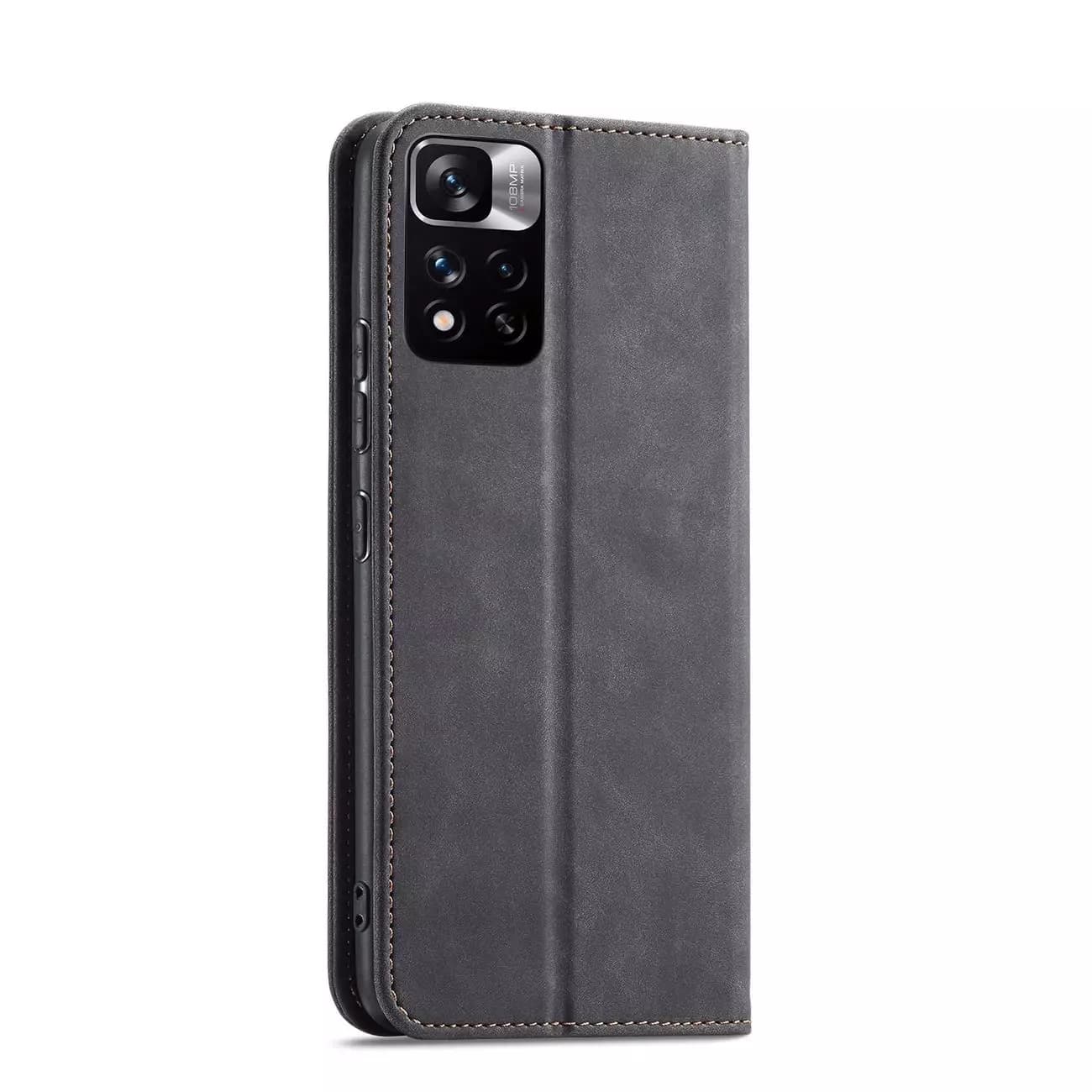 

Magnet Fancy Case etui do Xiaomi Redmi Note 11 pokrowiec portfel na karty kartę podstawka czarny