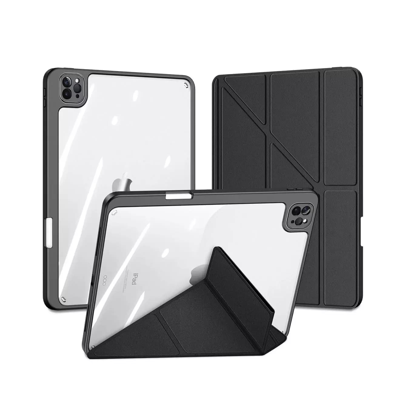 

Dux Ducis Magi etui do iPad Pro 11'' 2021 / 2020 / 2018 / iPad Air (4. generacji) pokrowiec smart cover z podstawką i schowkiem na Apple Pencil czarny, 4. generacji) pokrowiec smart cover z podstawką i schowkiem na apple pencil czarn