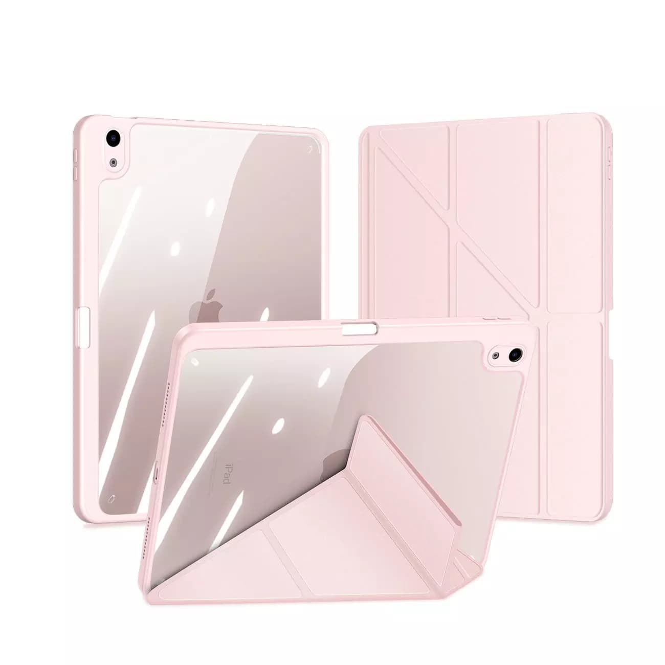 

Dux Ducis Magi etui do iPad Air (5. generacji) / (4. generacji) pokrowiec smart cover z podstawką i schowkiem na Apple Pencil różowy, 4. generacji) pokrowiec smart cover z podstawką i schowkiem na apple pencil różow
