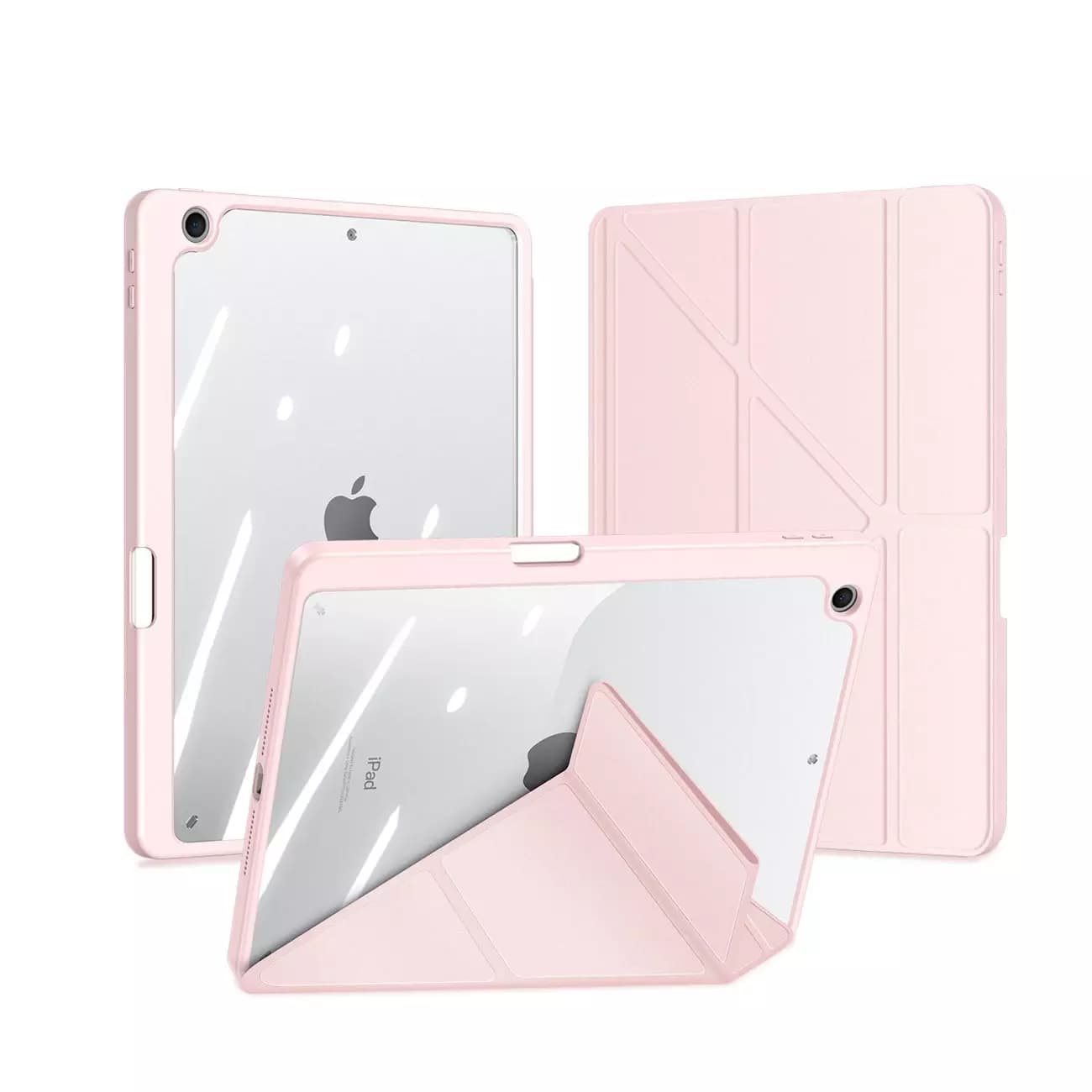

Dux Ducis Magi etui do iPad 10.2'' 2021 / 2020 / 2019 pokrowiec smart cover z podstawką i schowkiem na Apple Pencil różowy