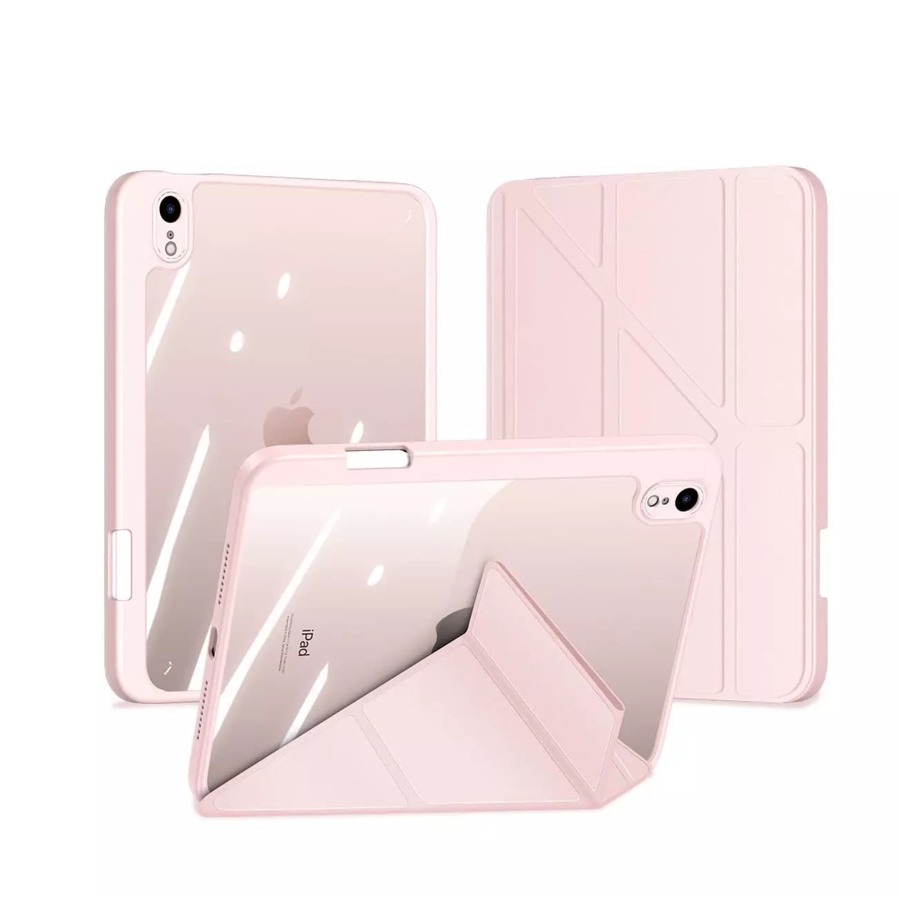 

Dux Ducis Magi etui do iPad mini 2021 pokrowiec smart cover z podstawką i schowkiem na Apple Pencil różowy