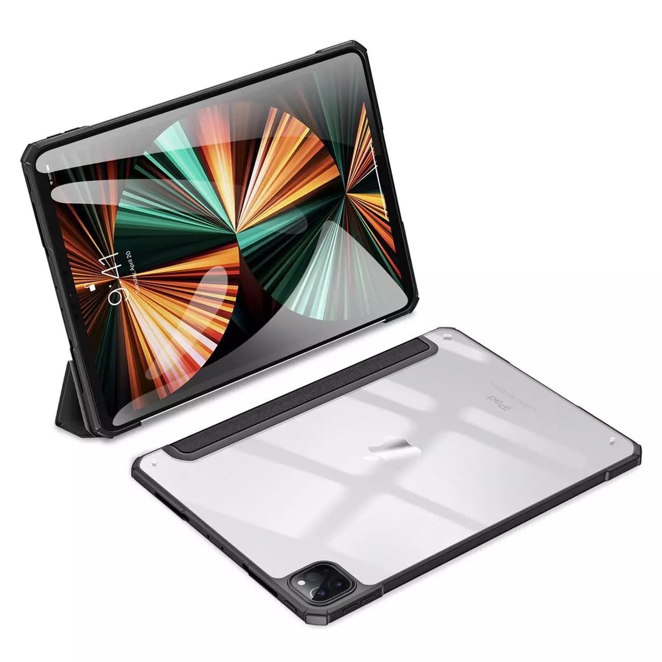 

Dux Ducis Copa etui do iPad Pro 12.9'' 2021 / 2020 / 2018 pokrowiec smart cover z podstawką czarny