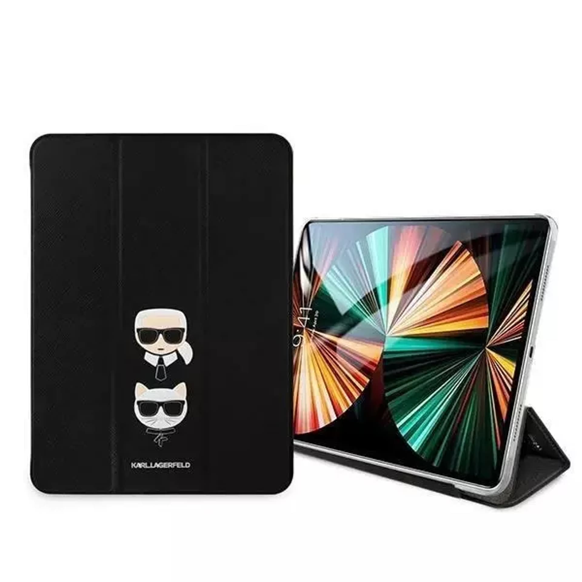 

Karl Lagerfeld KLFC11OKCK iPad 11" Pro 2021 Book Cover czarny/black Saffiano Karl &Choupette