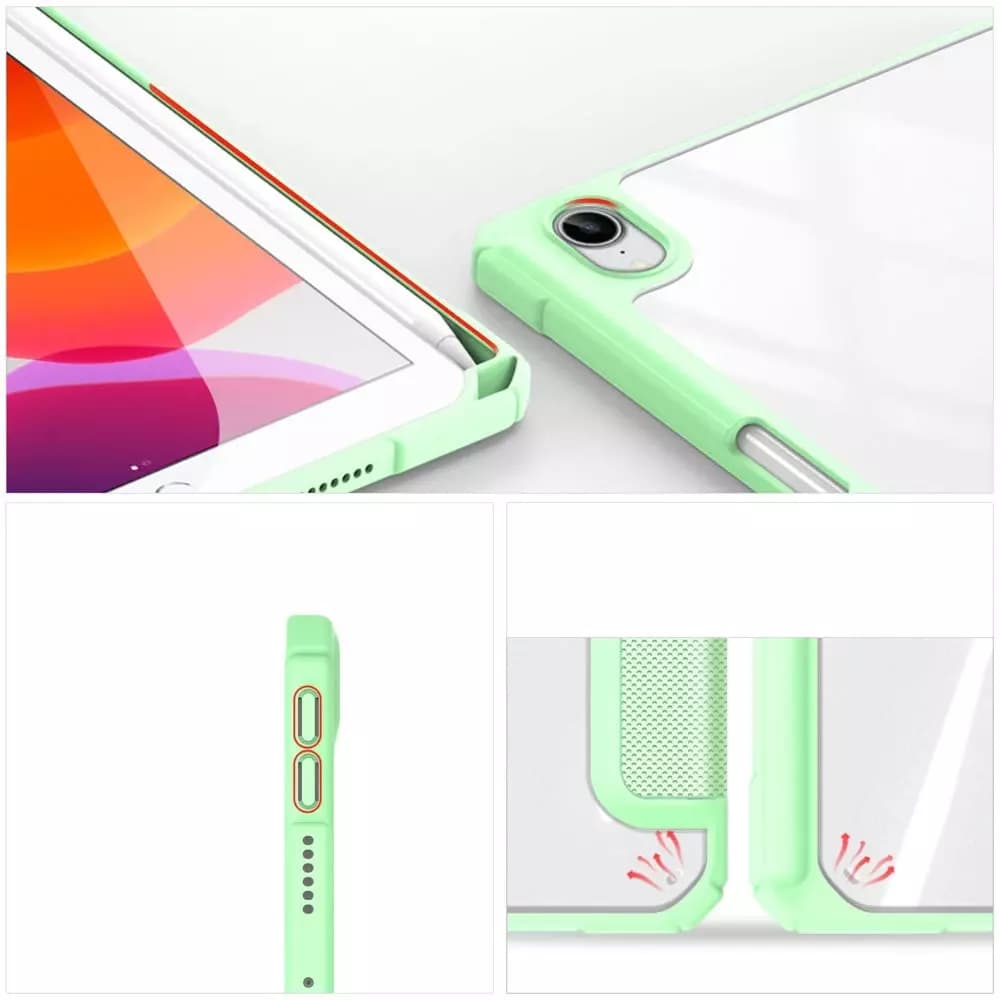 

Dux Ducis Toby pancerne etui z klapką Smart Case do iPad mini 2021 z uchwytem na Apple Pencil zielony