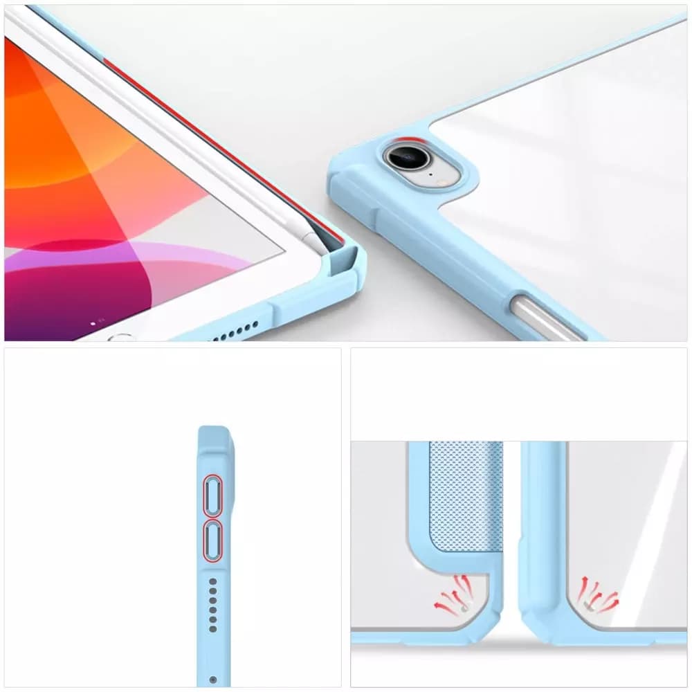 

Dux Ducis Toby pancerne etui z klapką Smart Case do iPad mini 2021 z uchwytem na Apple Pencil niebieski