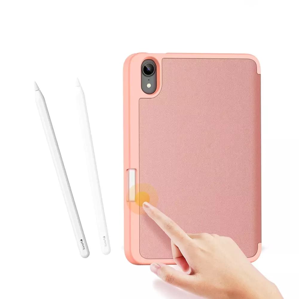 

DUX DUCIS Domo składany pokrowiec etui na tablet z funkcją Smart Sleep podstawka iPad mini 2021 różowy