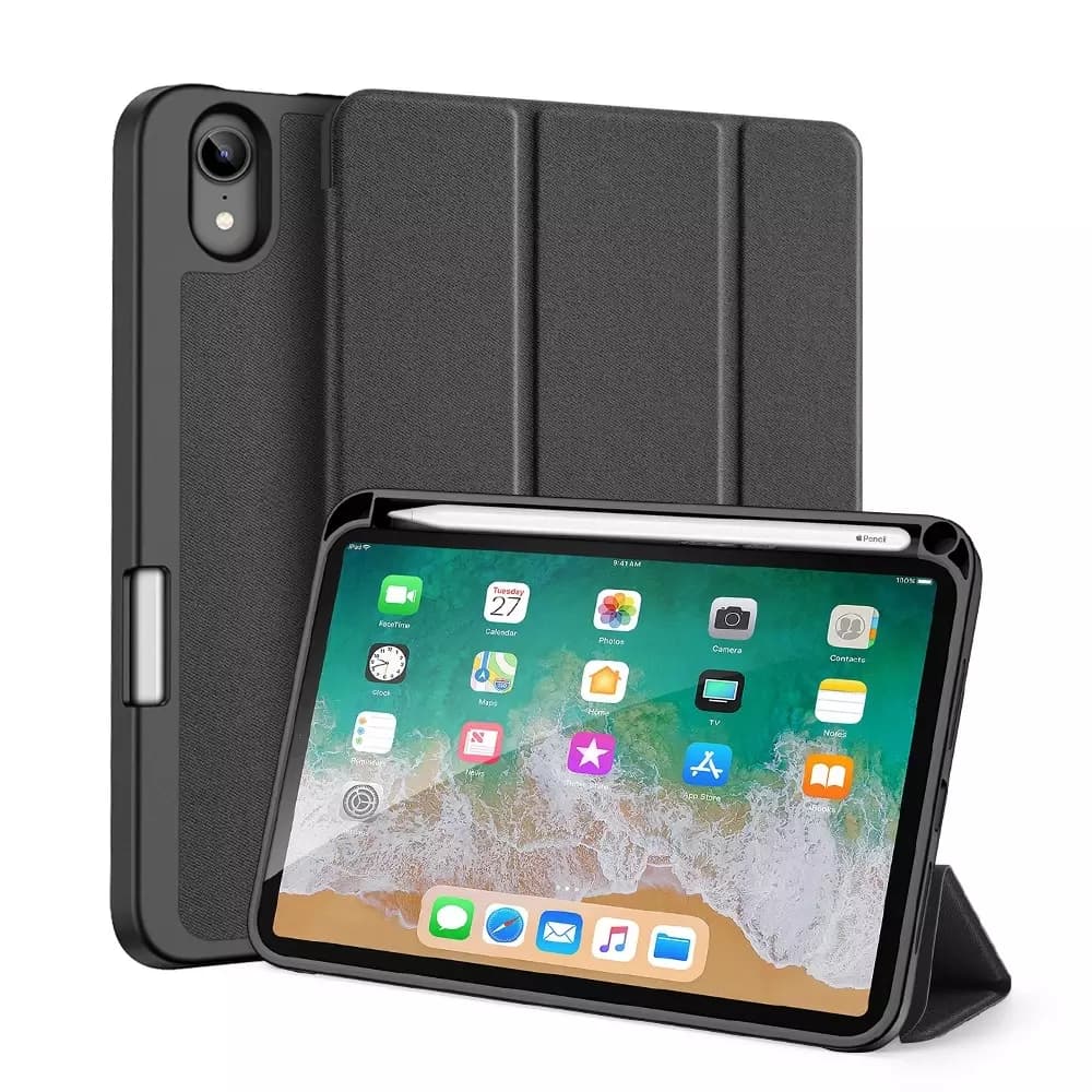 

DUX DUCIS Domo składany pokrowiec etui na tablet z funkcją Smart Sleep podstawka iPad mini 2021 czarny