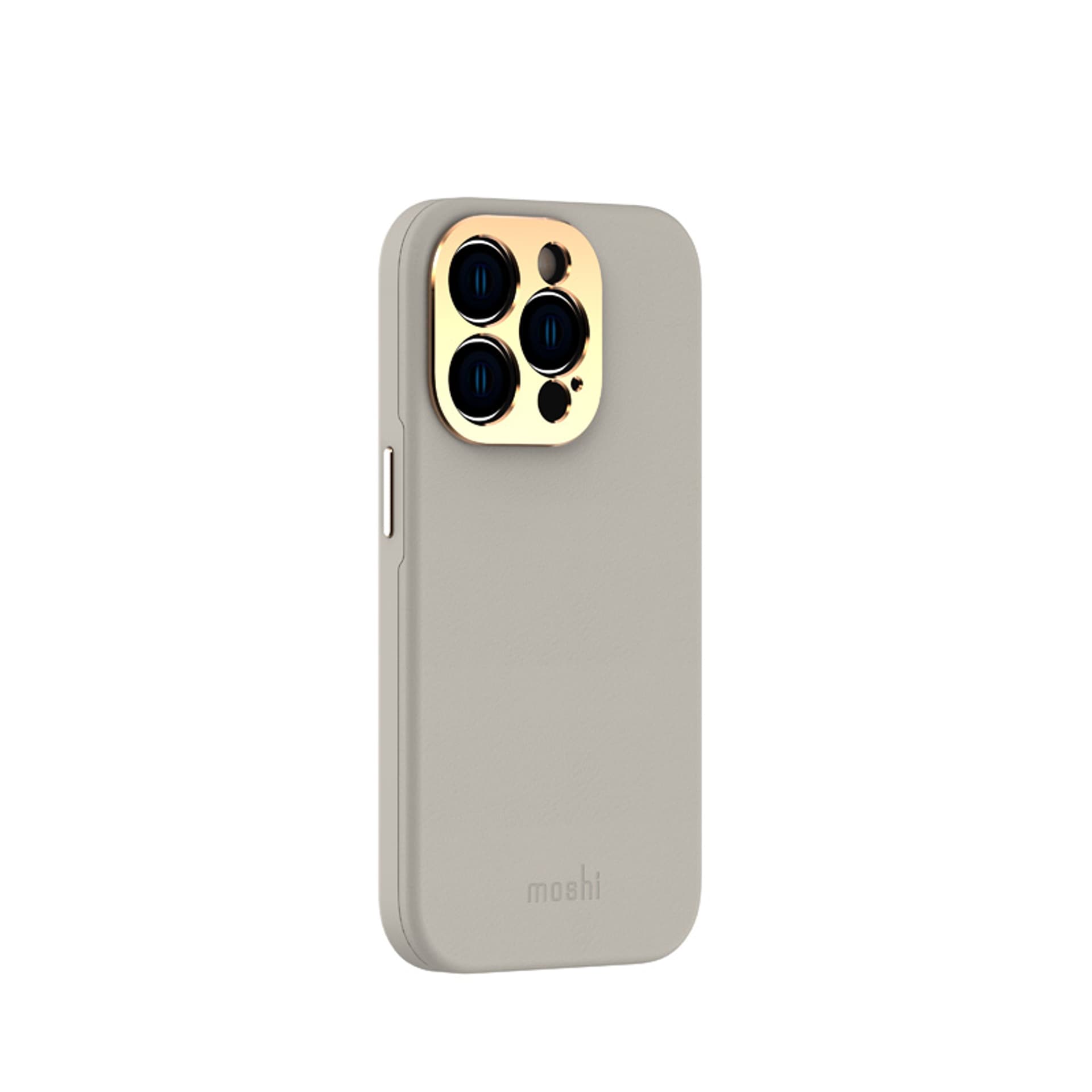 

Moshi Napa Slim MagSafe - Skórzane etui iPhone 14 Pro (Serene Gray)