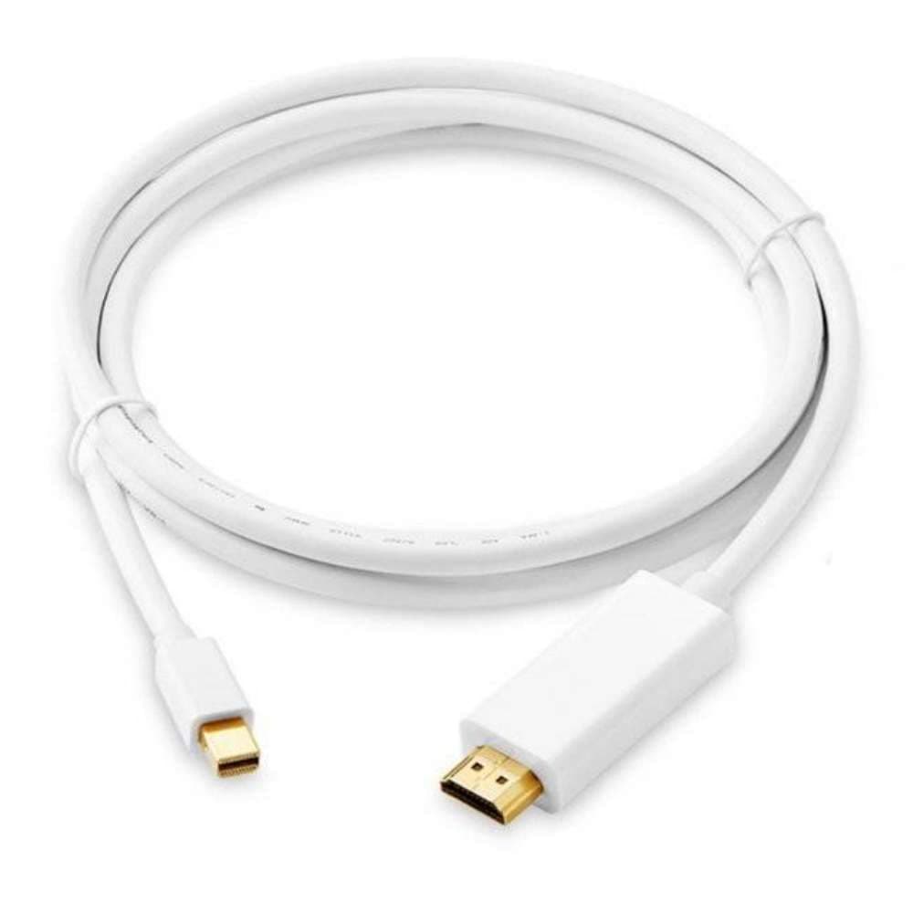 

Kabel 1,8m Thunderbolt DP DisplayPort do HDMI Adapter 4k/30Hz 1080p/60Hz Biały