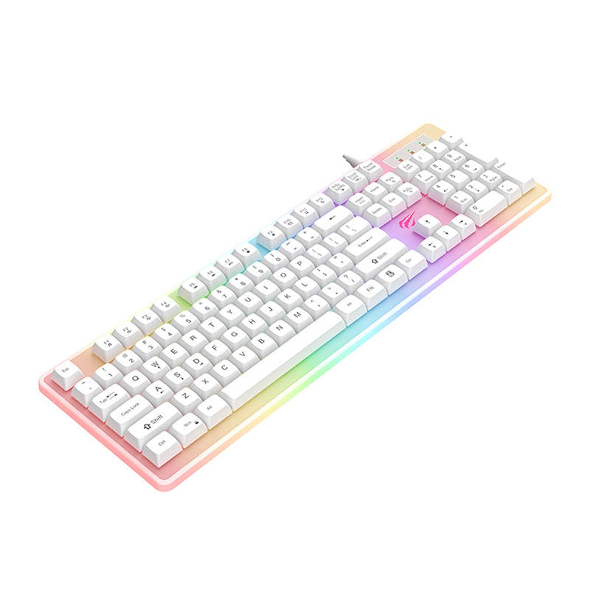 

Klawiatura Gamingowa Havit KB876L RGB (biała)