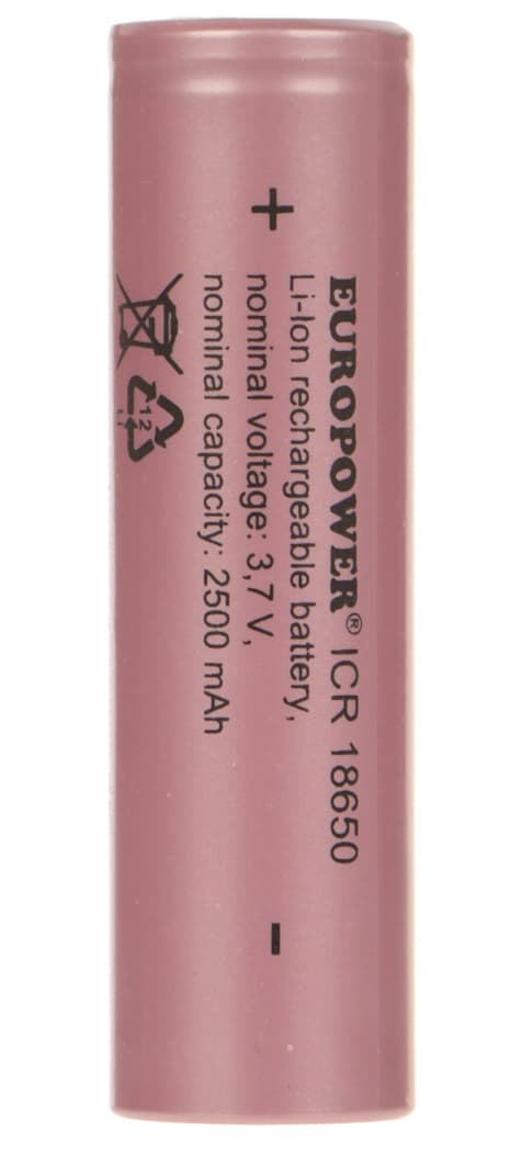 

AKUMULATOR LI-ION BAT-ICR18650/EP 3.7 V EUROPOWER