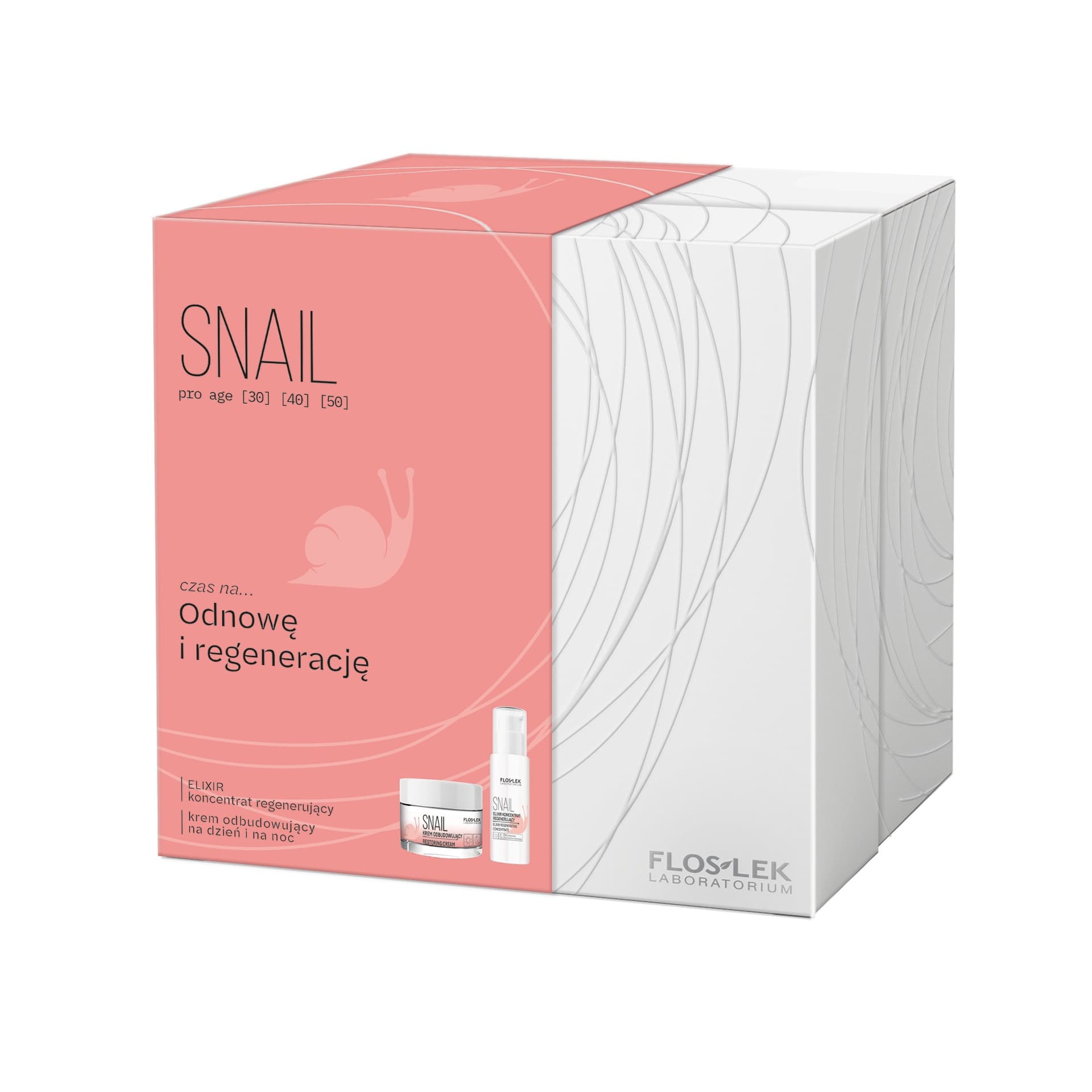 

Floslek Zestaw prezentowy Snail (elixir 30ml+krem na dzień i noc 50ml)