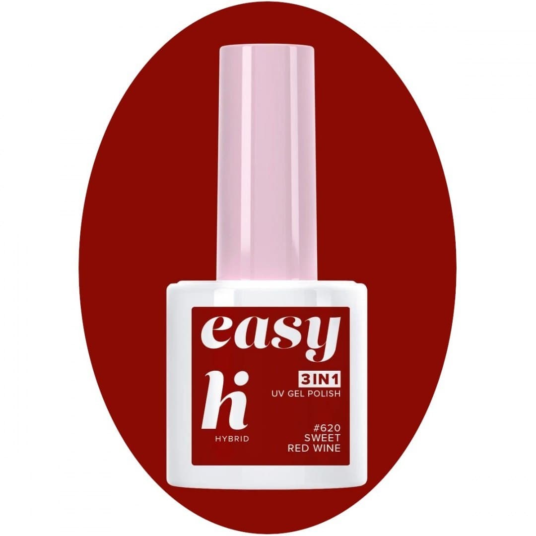 

Hi Hybrid Lakier hybrydowy Easy 3w1 #620 Red Wine 5ml