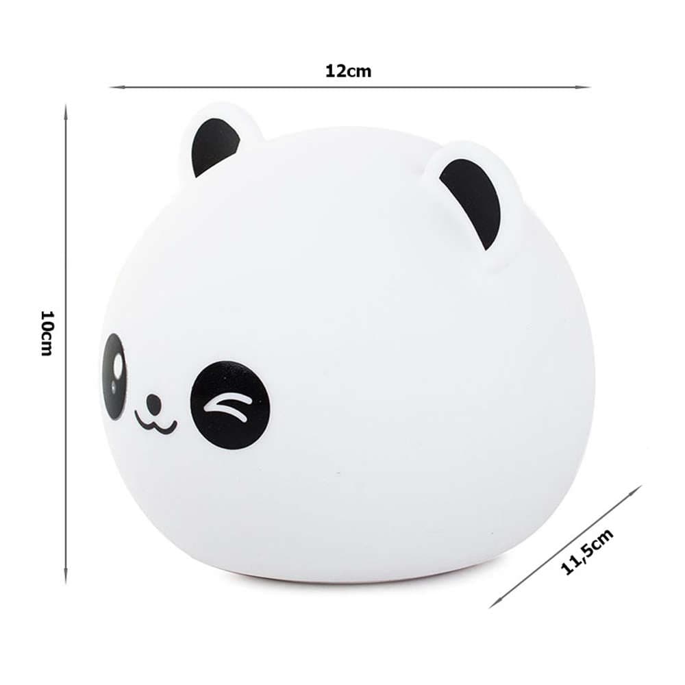 

Lampka nocna dla dzieci silikonowa LED RGB na dotyk Panda