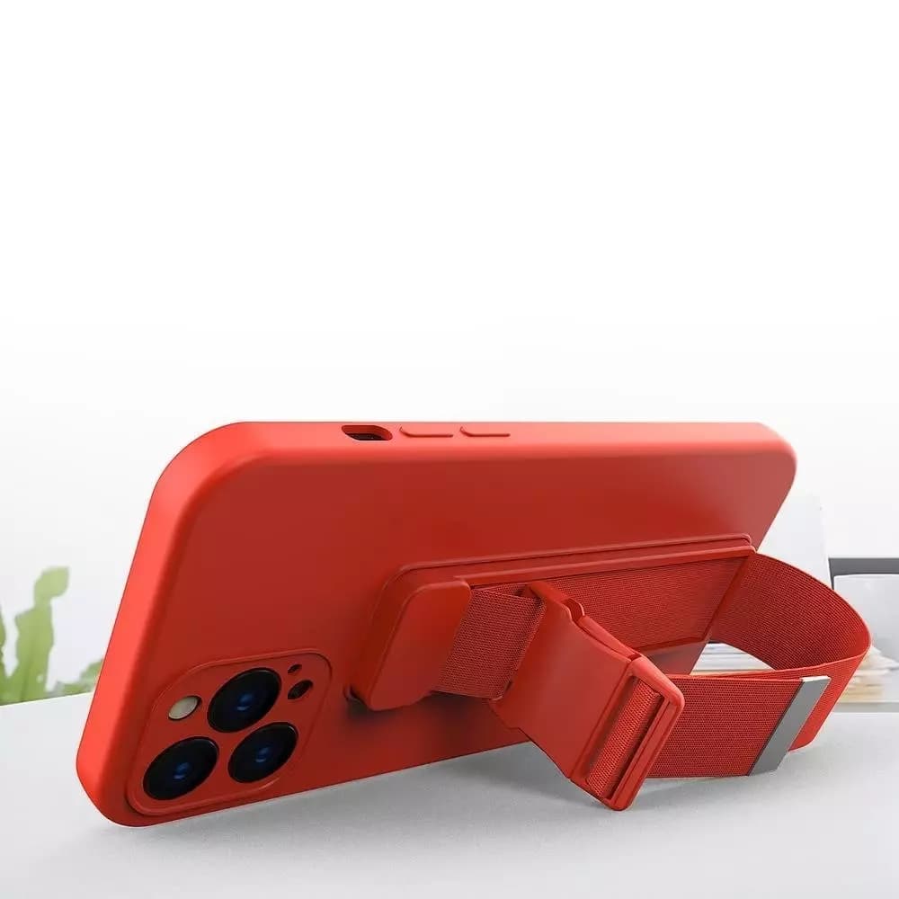 

Rope Case silikonowe etui ze smyczą torebka smycz pasek do Samsung Galaxy A13 5G czarny