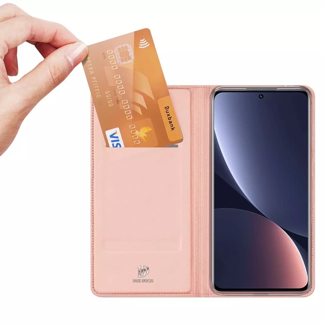 

Dux Ducis Skin Pro kabura etui pokrowiec z klapką Xiaomi 12 Pro różowy