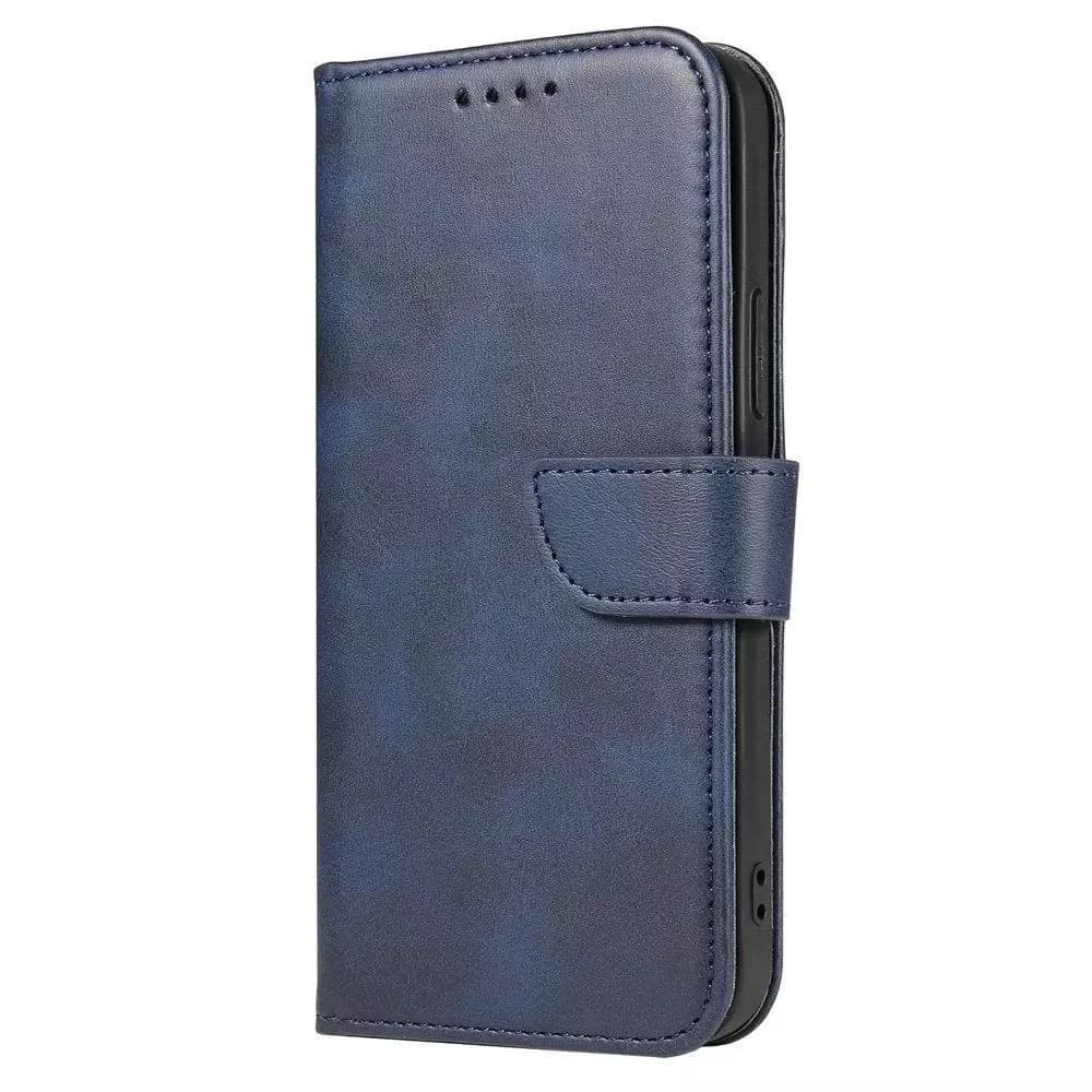 

Magnet Case elegancki futerał etui pokrowiec z klapką i funkcją podstawki Samsung Galaxy A03s (166,5) niebieski, 166.5) niebiesk