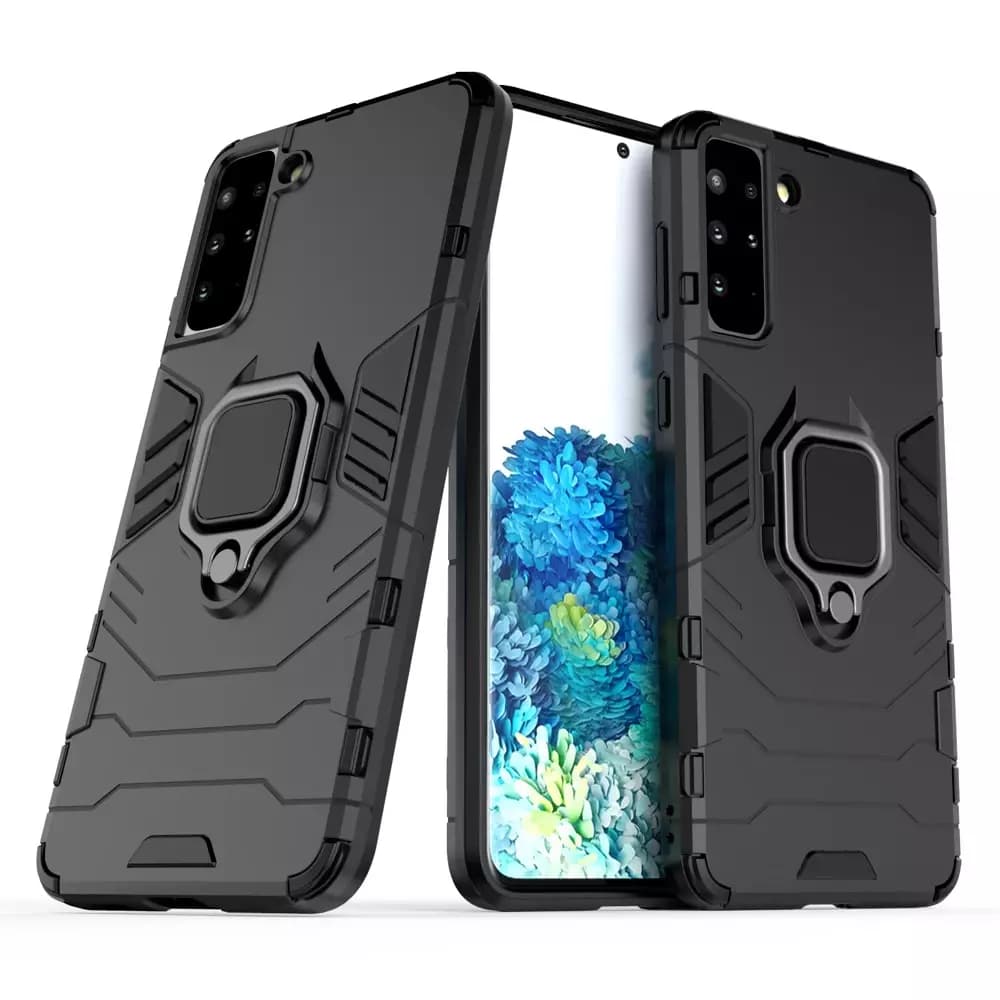 

Ring Armor pancerne hybrydowe etui pokrowiec + magnetyczny uchwyt Samsung Galaxy S22 czarny