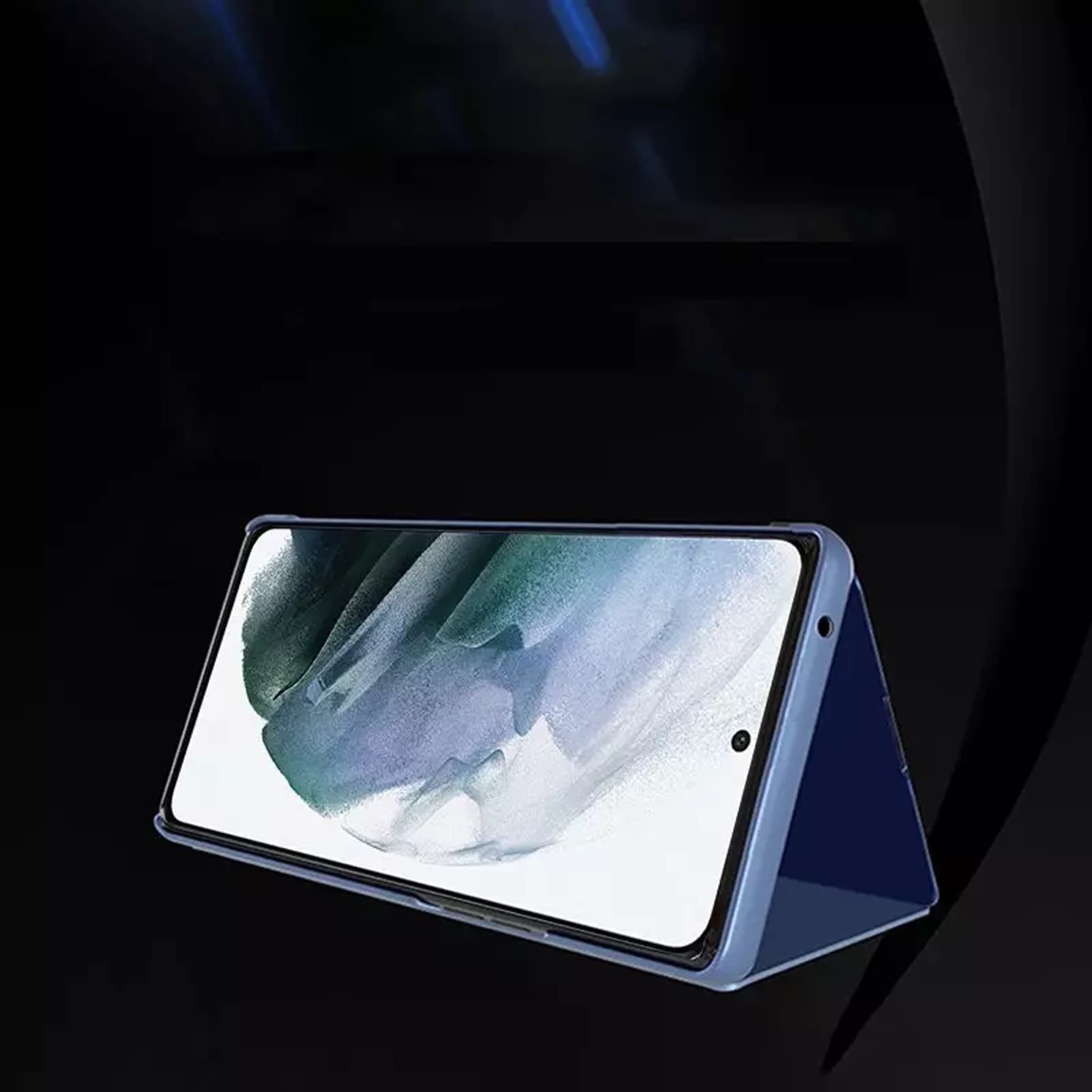 

Clear View Case futerał etui z klapką Samsung Galaxy S22+ (S22 Plus) różowy, S22 plus) różow