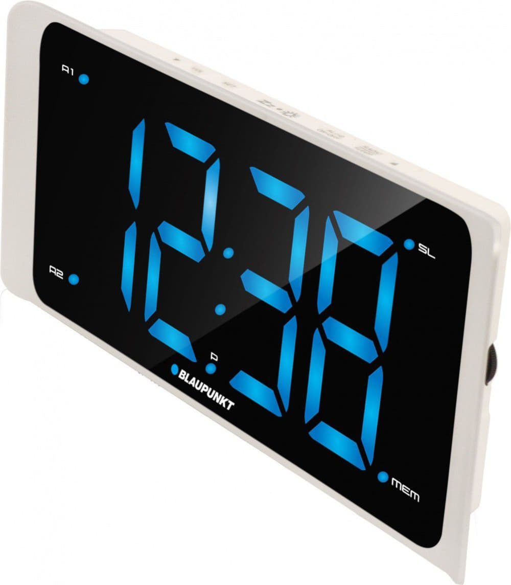

BLAUPUNKT CR16WH Radiobudzik Blaupunkt CR16WH , FM PLL, USB chargin, LED display 3