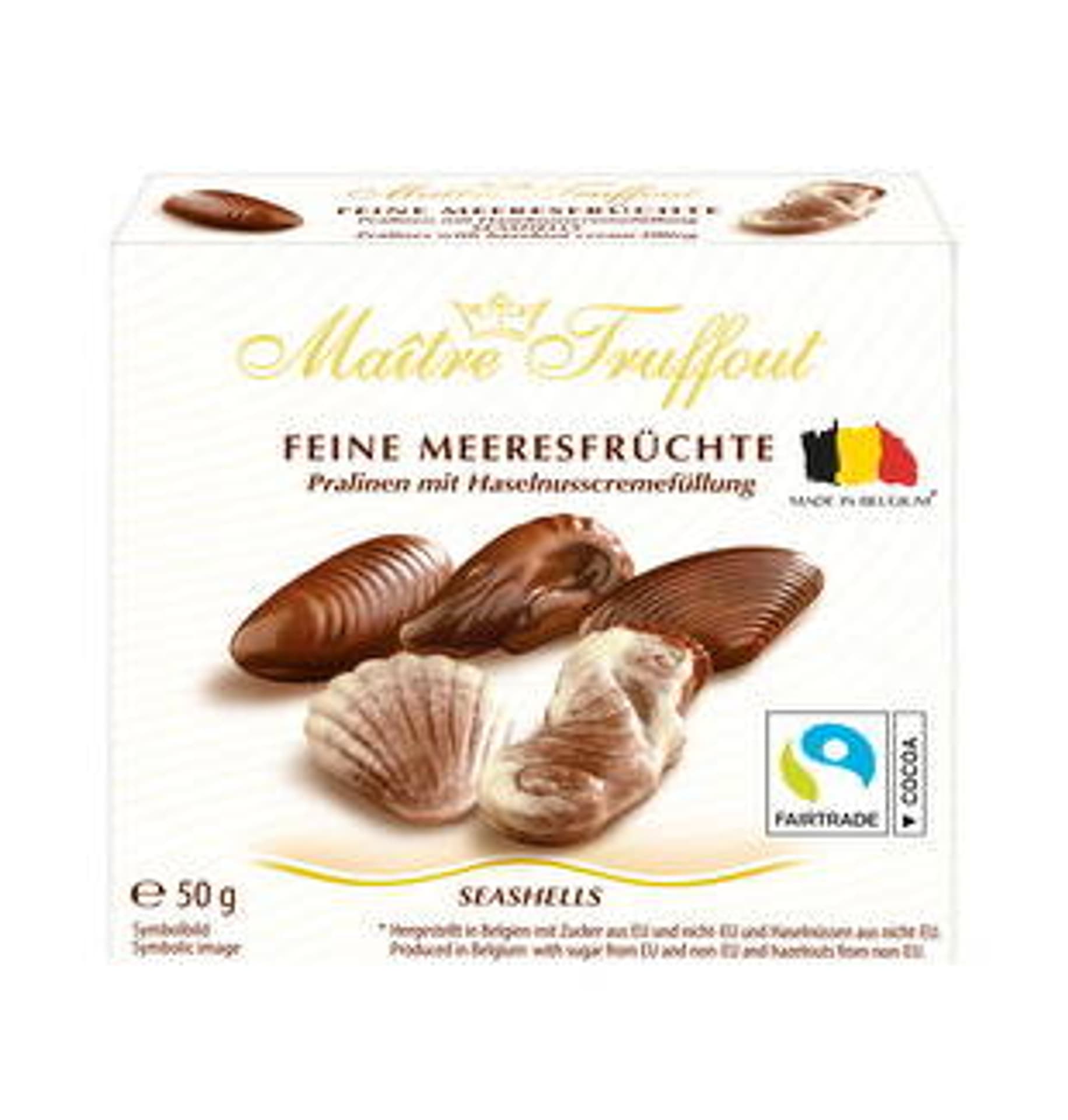 

MaitreTruffout Praliny Belgijskie Muszle Morskie 50 g